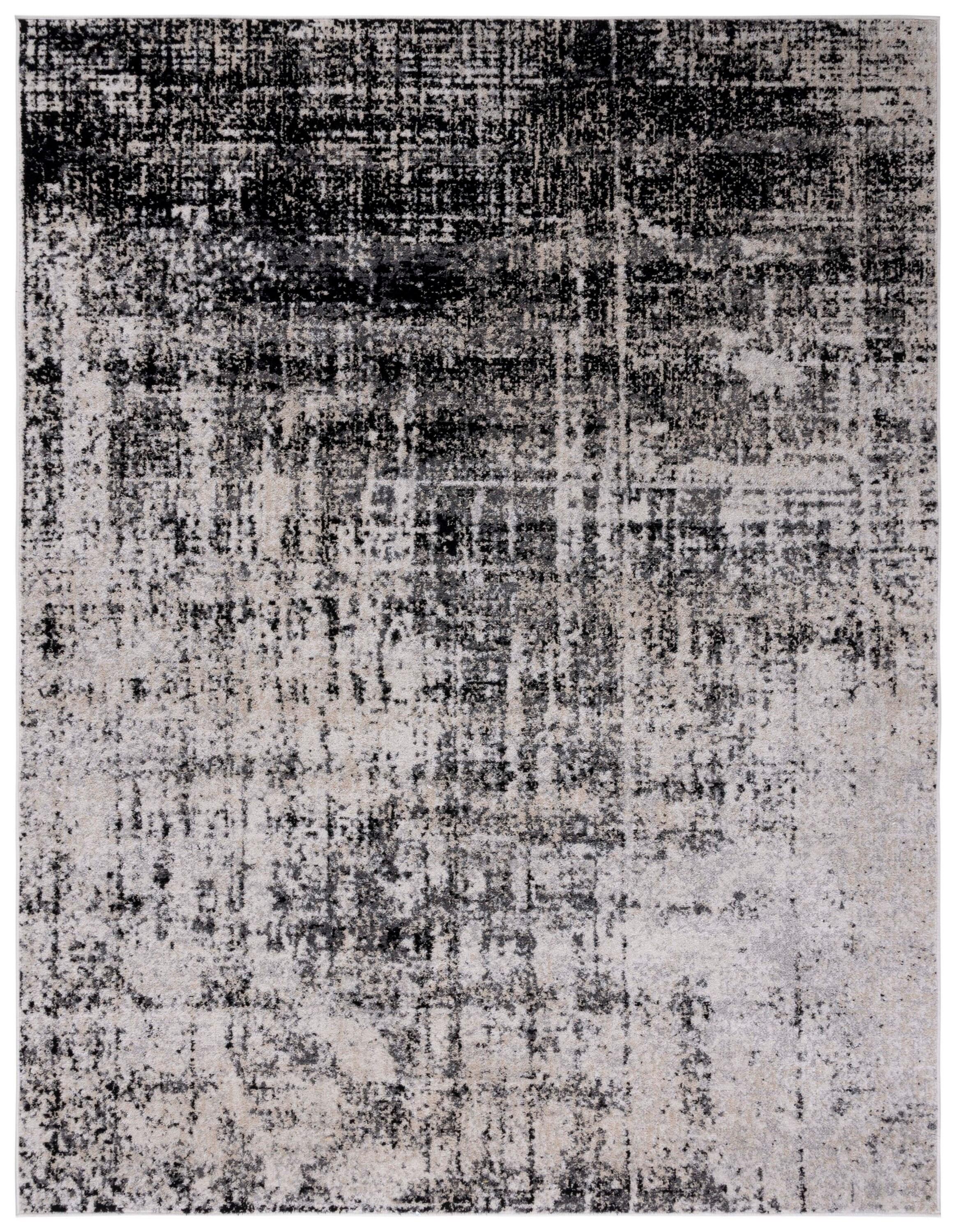 Adirondack ADR207 Machine Made Indoor Area Rug - Silver/Black - 9'x12' - Safavieh
