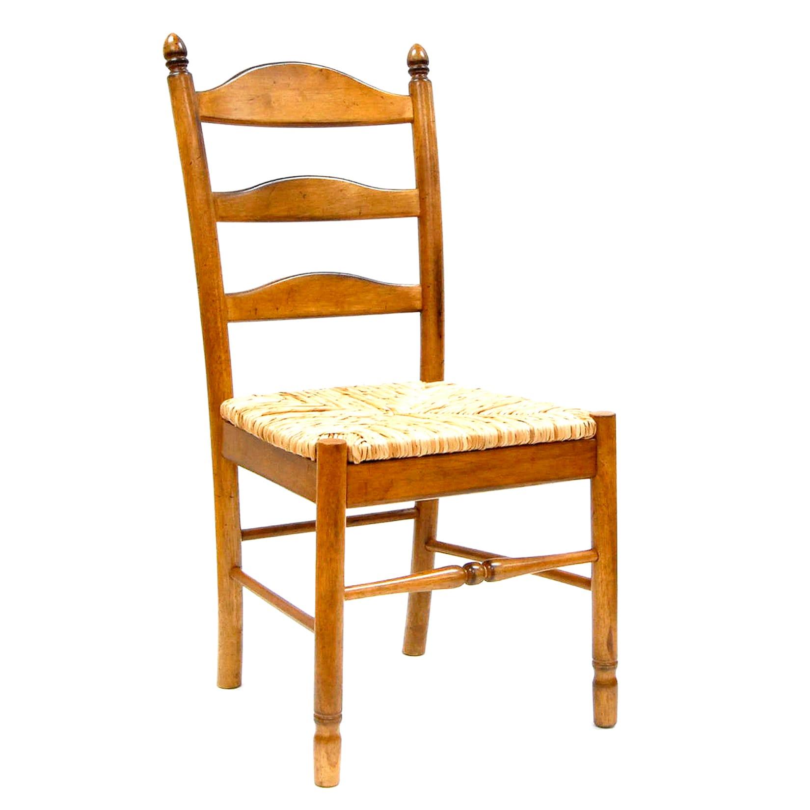 Carolina Living Aurora Rush Seat Dining Chair English Pine and Table: Woven, Ladder-Back, Wood Frame