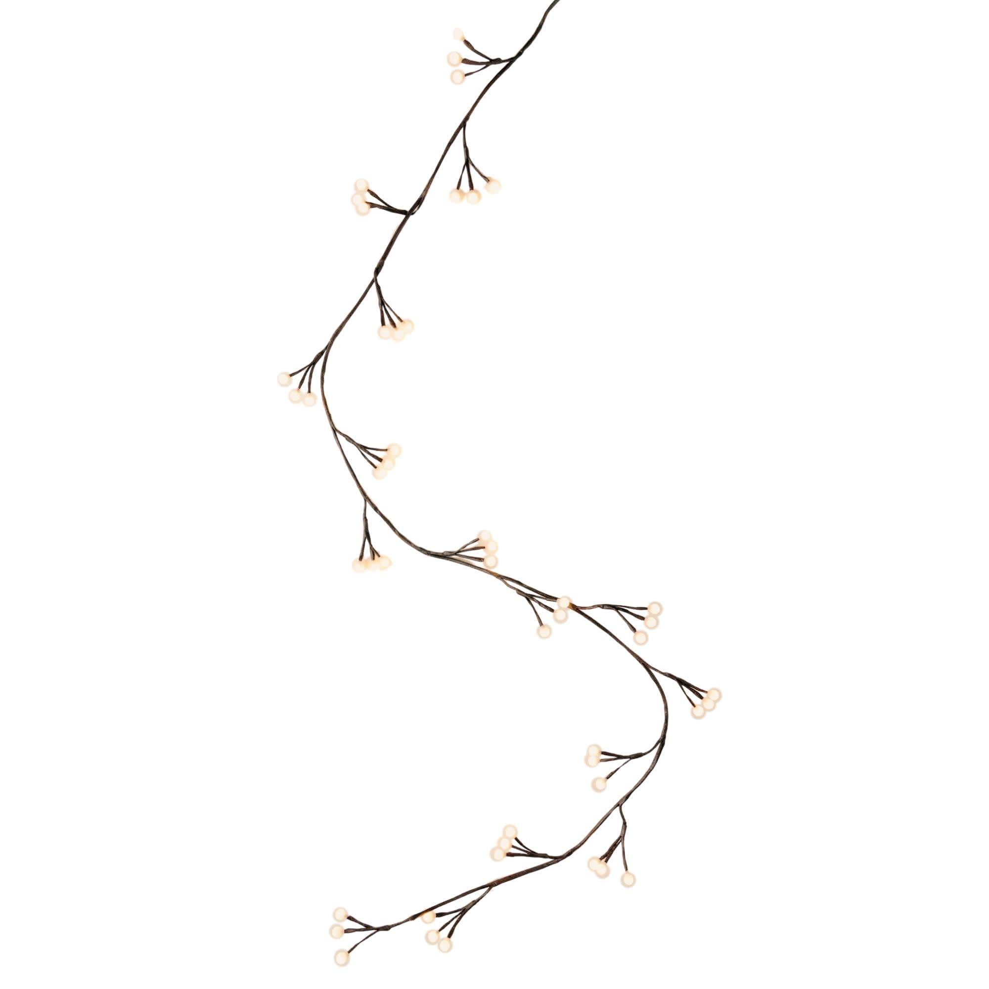 Clover Lane 84" Christmas Cluster Lighted Garland, Brown