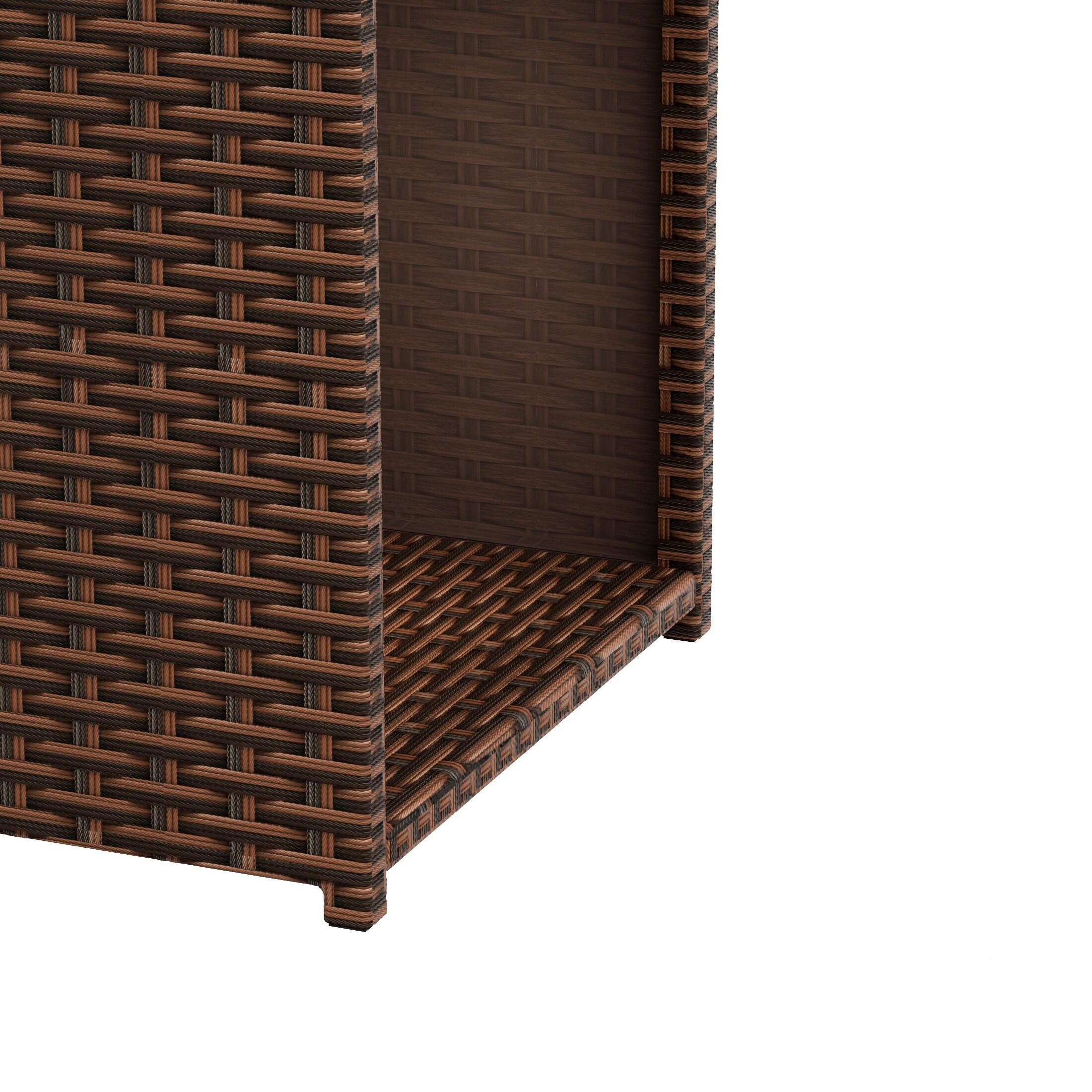 Polytrends  Merrick Wicker Rattan Table (Set of 2) Brown