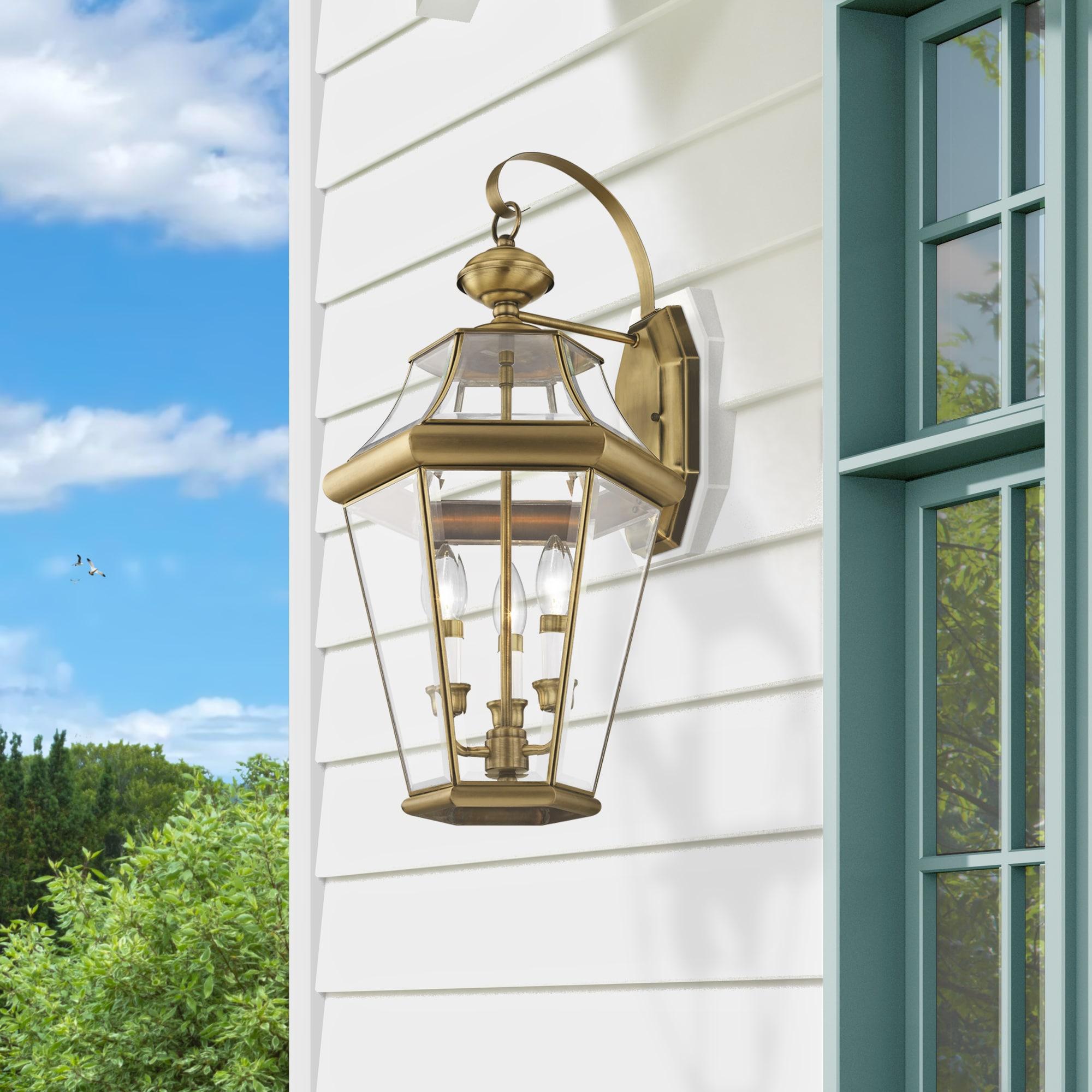 Livex Lighting Georgetown 3 - Light Wall Light in  Antique Brass