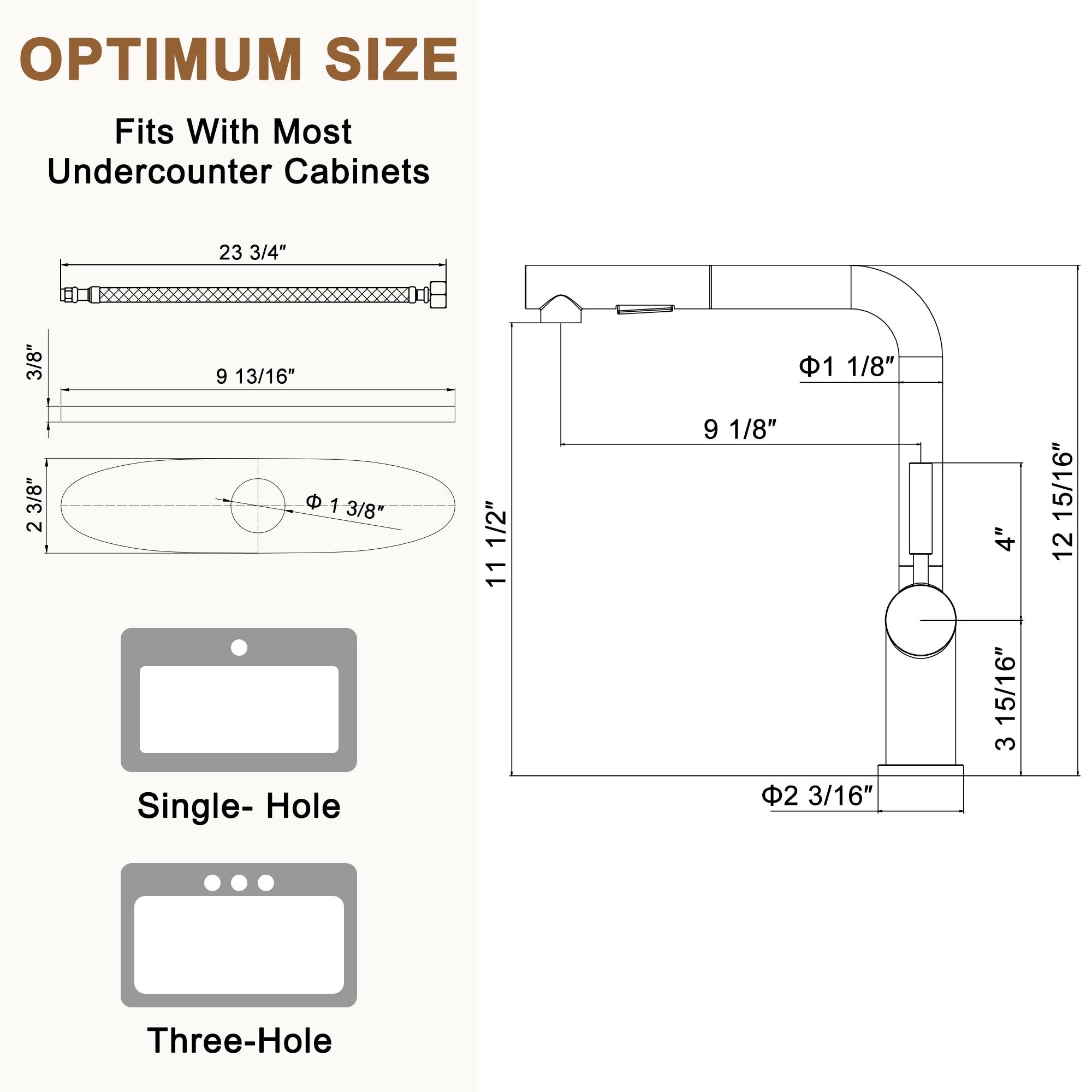 Mondawe Pull Down Kitchen Faucet