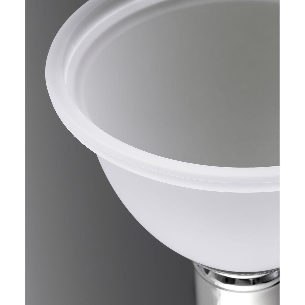 Progress Lighting Madison 3-Light Wall Bracket, Polished Chrome, White Etched Glass