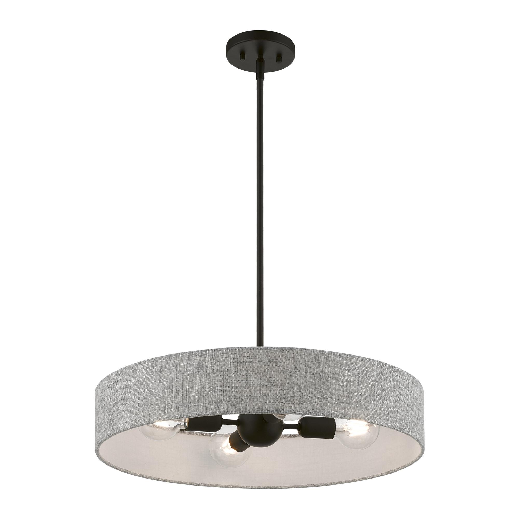 Livex Lighting Elmhurst 4 - Light Pendant in Black