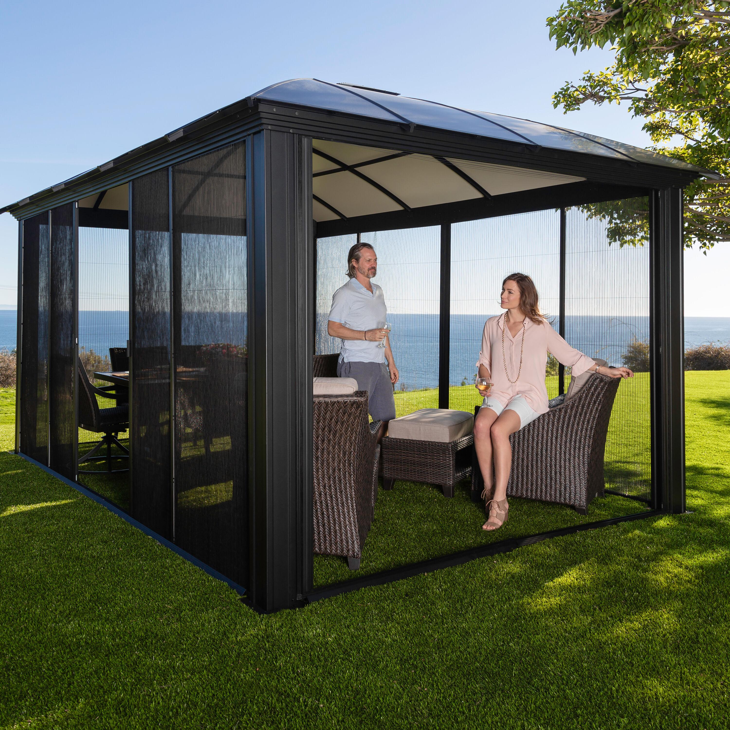 Paragon-Outdoor Siena Dome Roof Aluminum Patio Gazebo