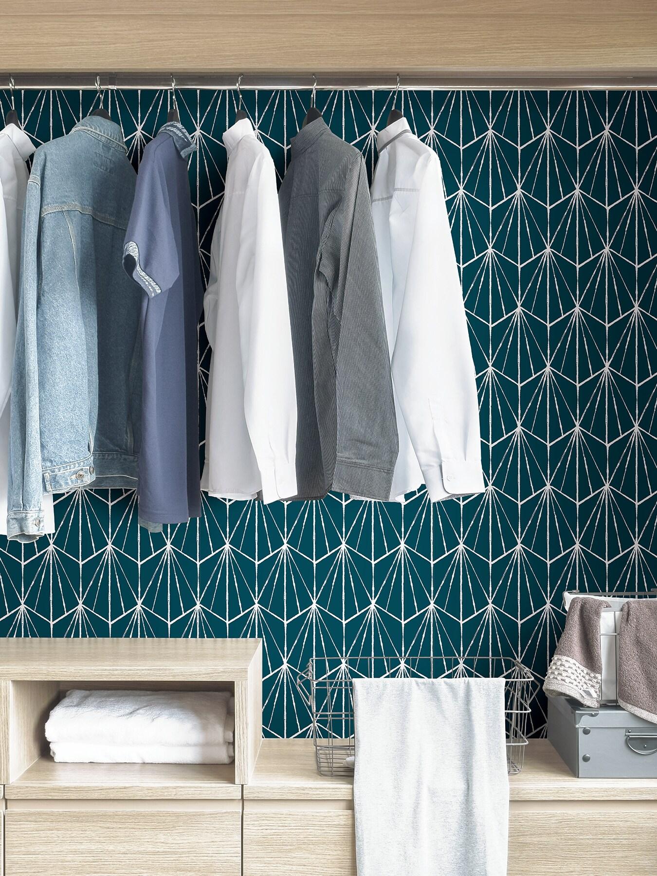 Indigo Dorset Peel & Stick Wallpaper
