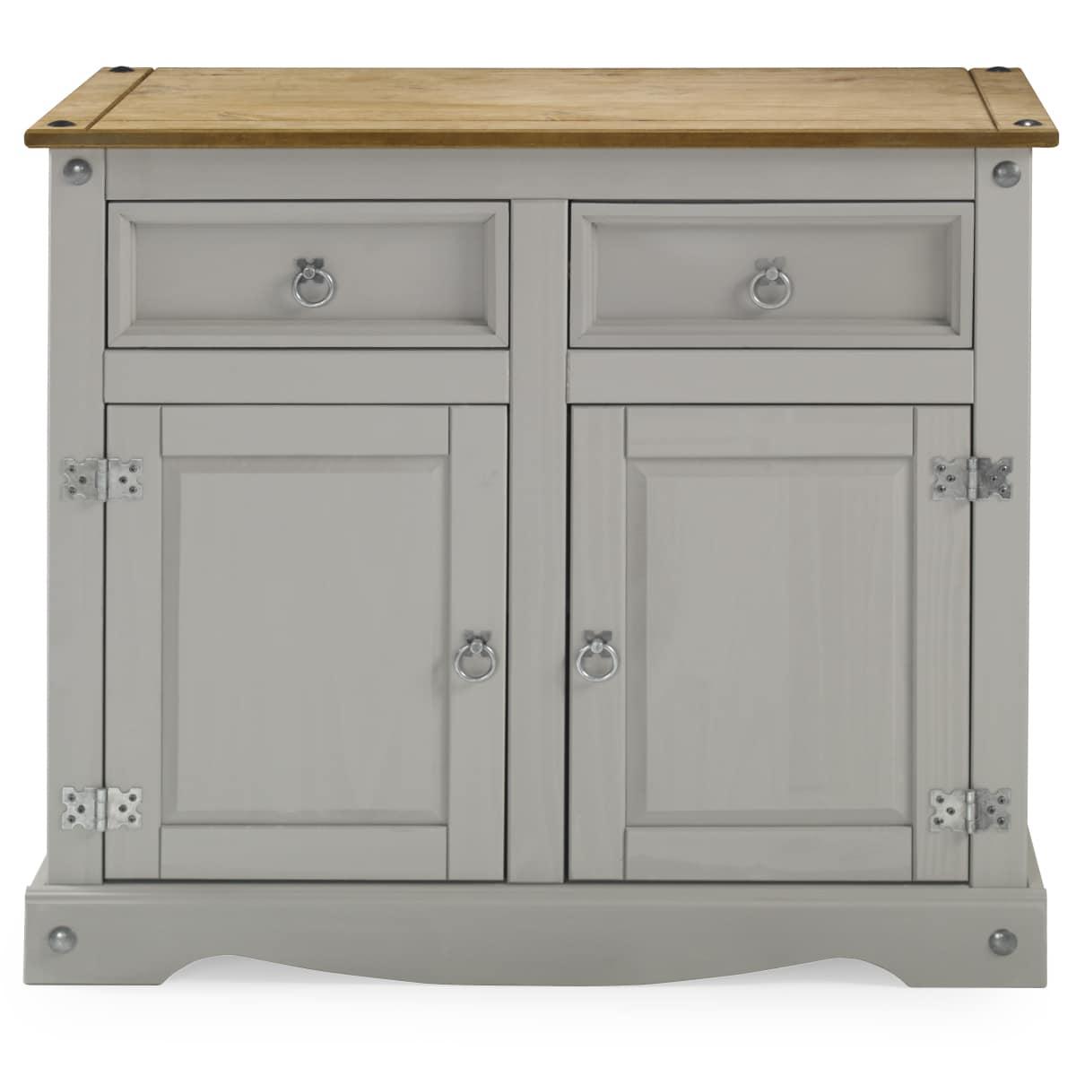 Wood Buffet Sideboard 1 Door 4 Drawers Corona Gray | Furniture Dash