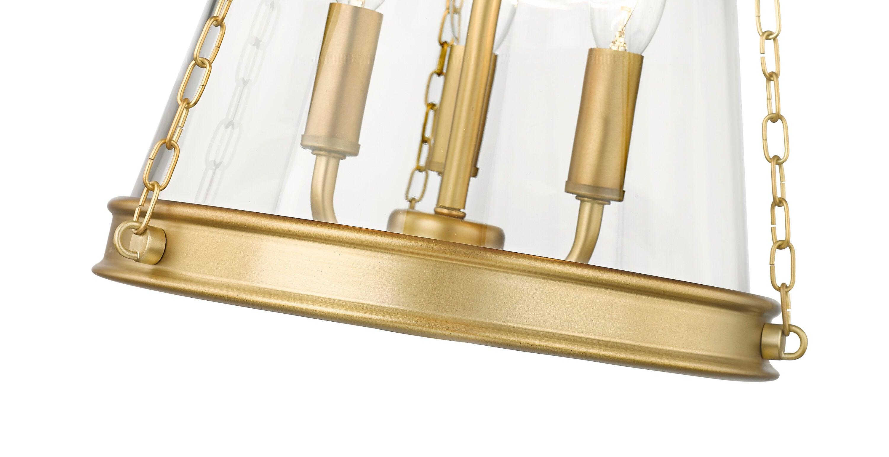 Z-Lite Prescott 3 - Light Pendant in  Rubbed Brass