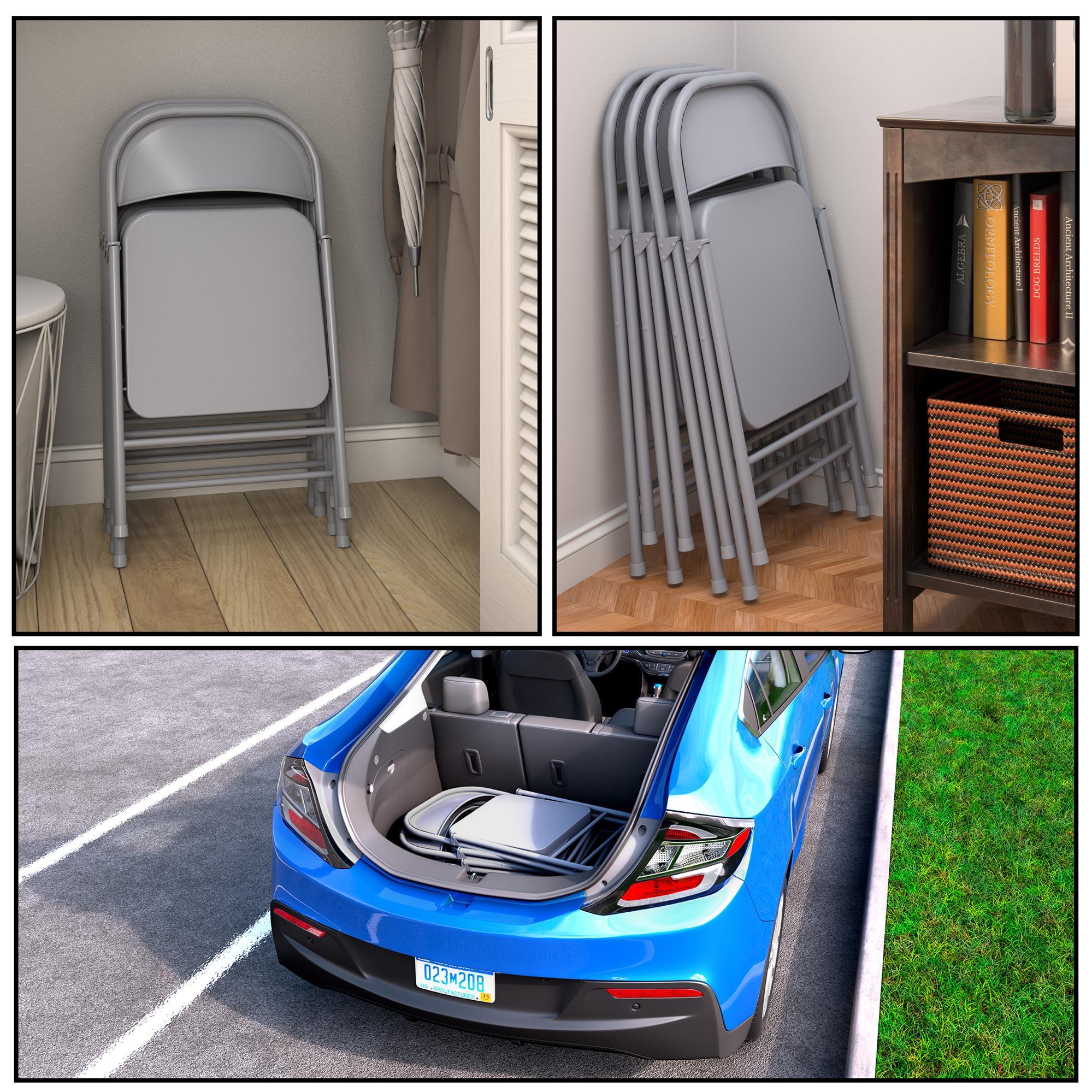 COSCO SmartFold All-Steel Folding Chair