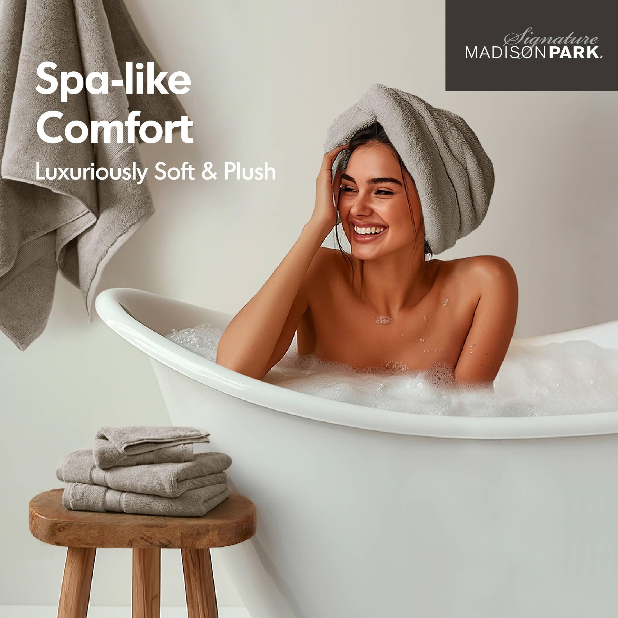 Madison Park Signature 800GSM Ultra-Soft 100% Cotton Absorbent Towel Set