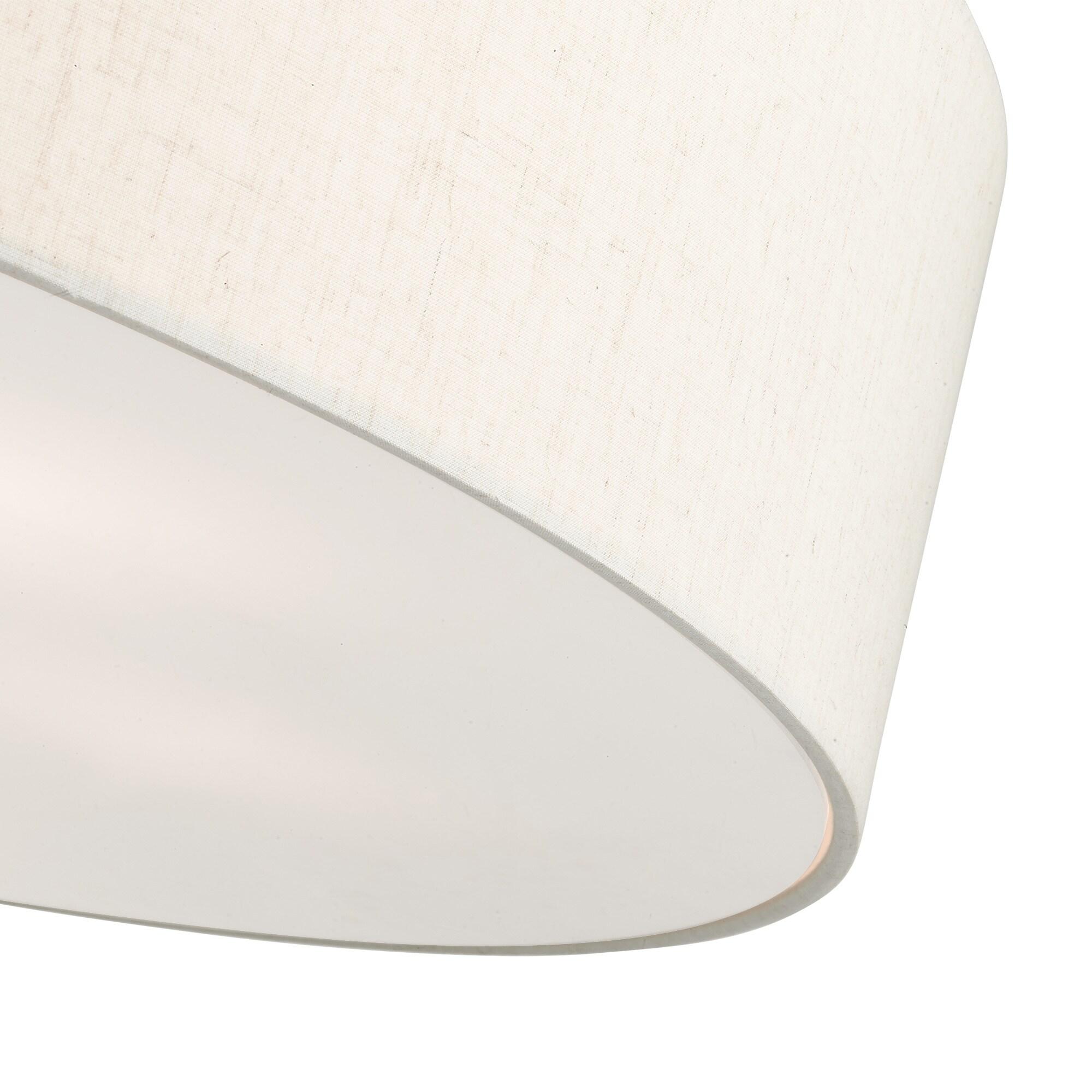 Livex Lighting Meridian 6 - Light Semi-Flush Mount in  Brushed Nickel
