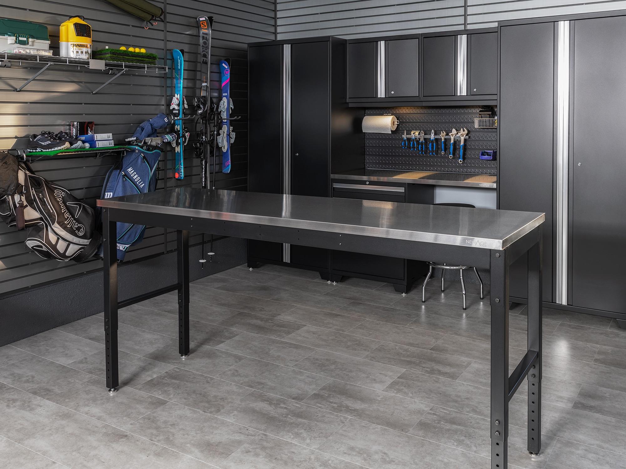 NewAge Products Pro Series Adjustable Height Steel Workbench