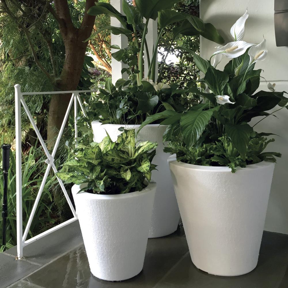 Crescent Garden Self-Watering Dot TruDrop Plastic Pot Planter