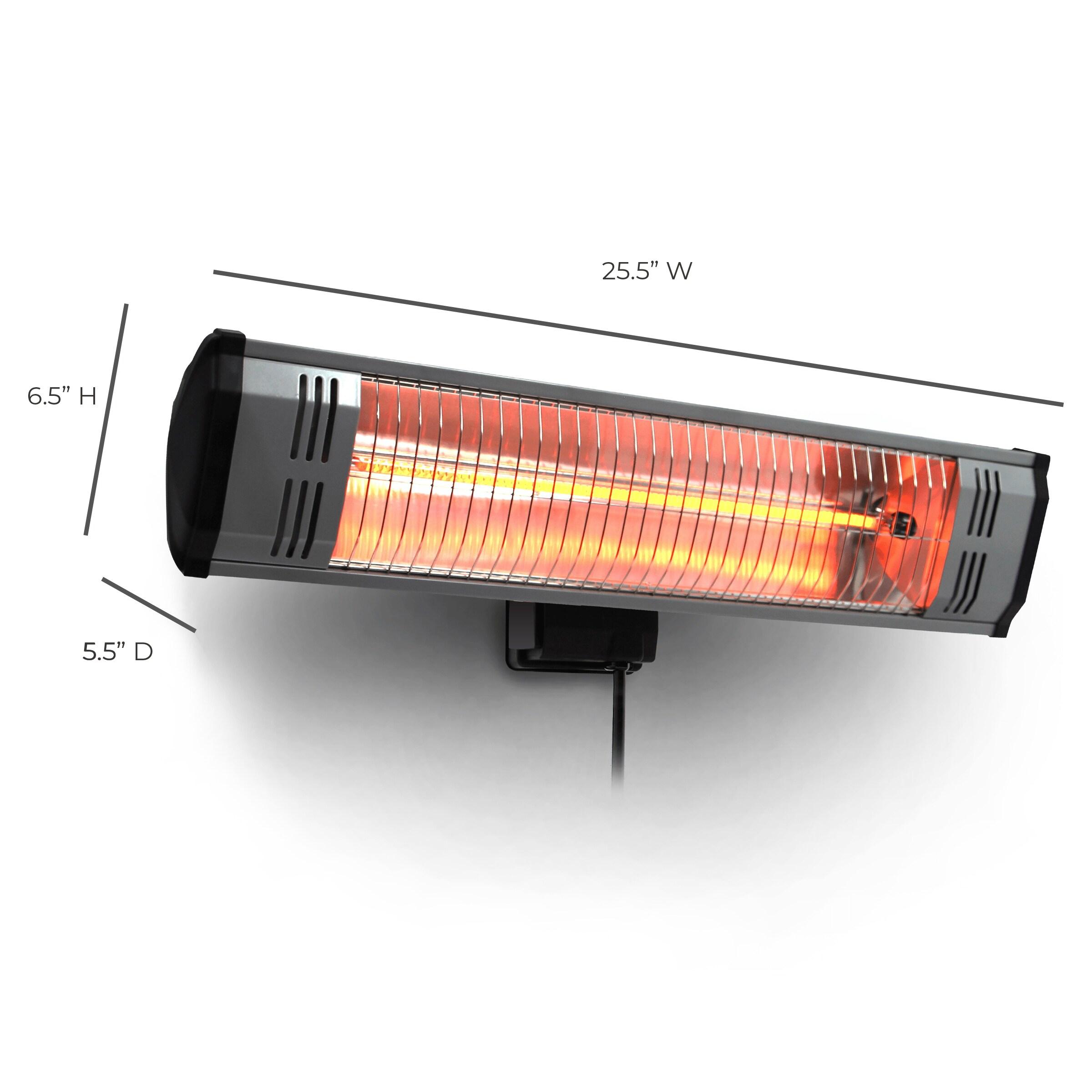 Heat Storm Tradesman 1500-Watt Electric Outdoor Infrared Quartz Portable Space Heater with Wall/Ceiling Mount