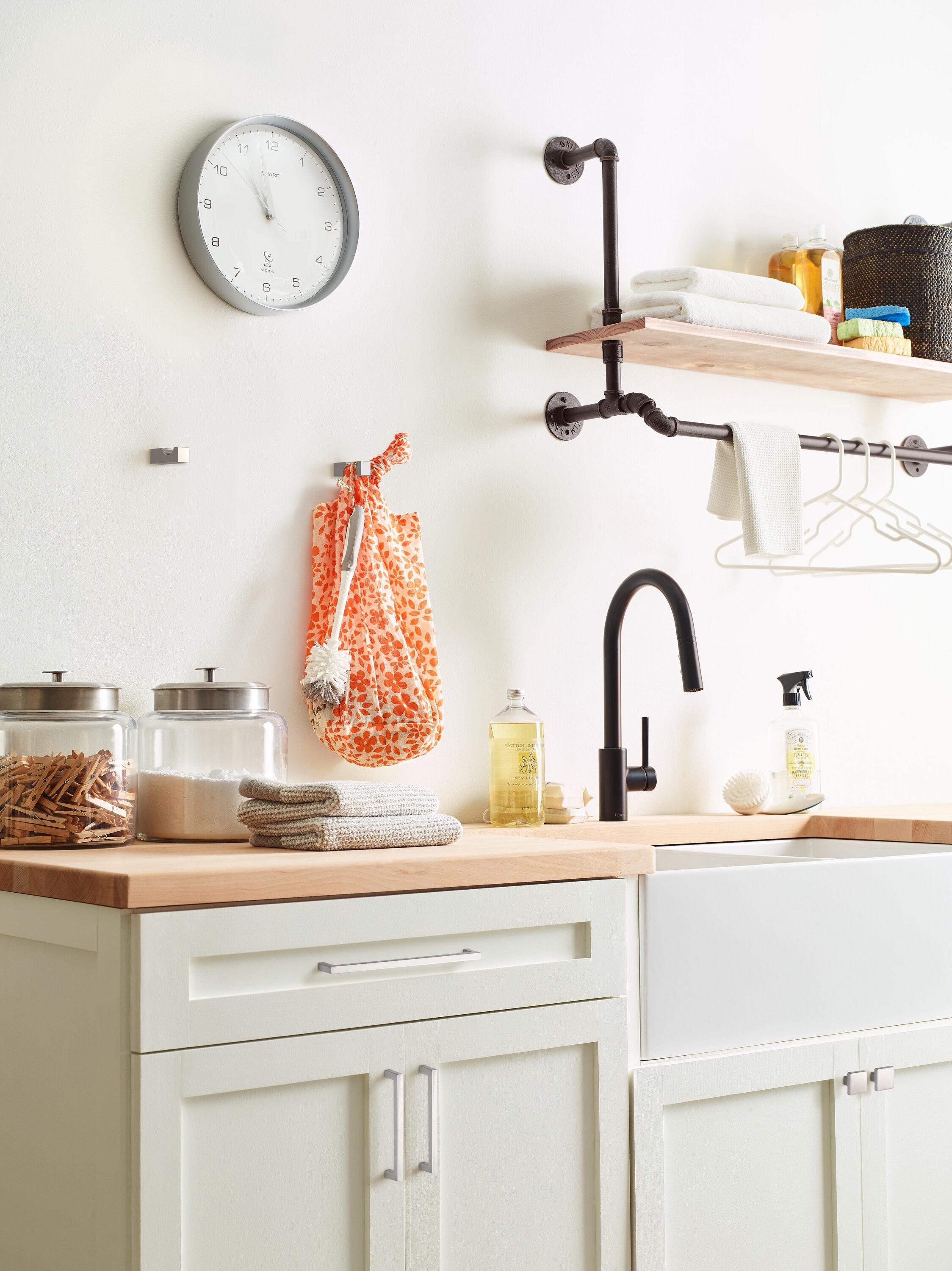 Sleek Satin Nickel Modern Bar Cabinet Pull with Mounting Hardware