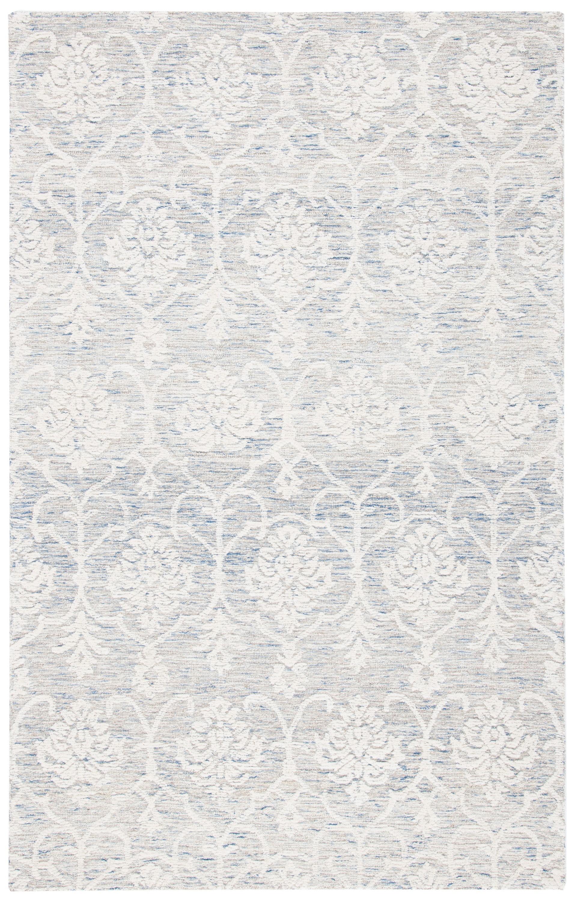 Metro MET996 Hand Tufted Area Rug - Light Blue/Ivory - 4'x6' - Safavieh.