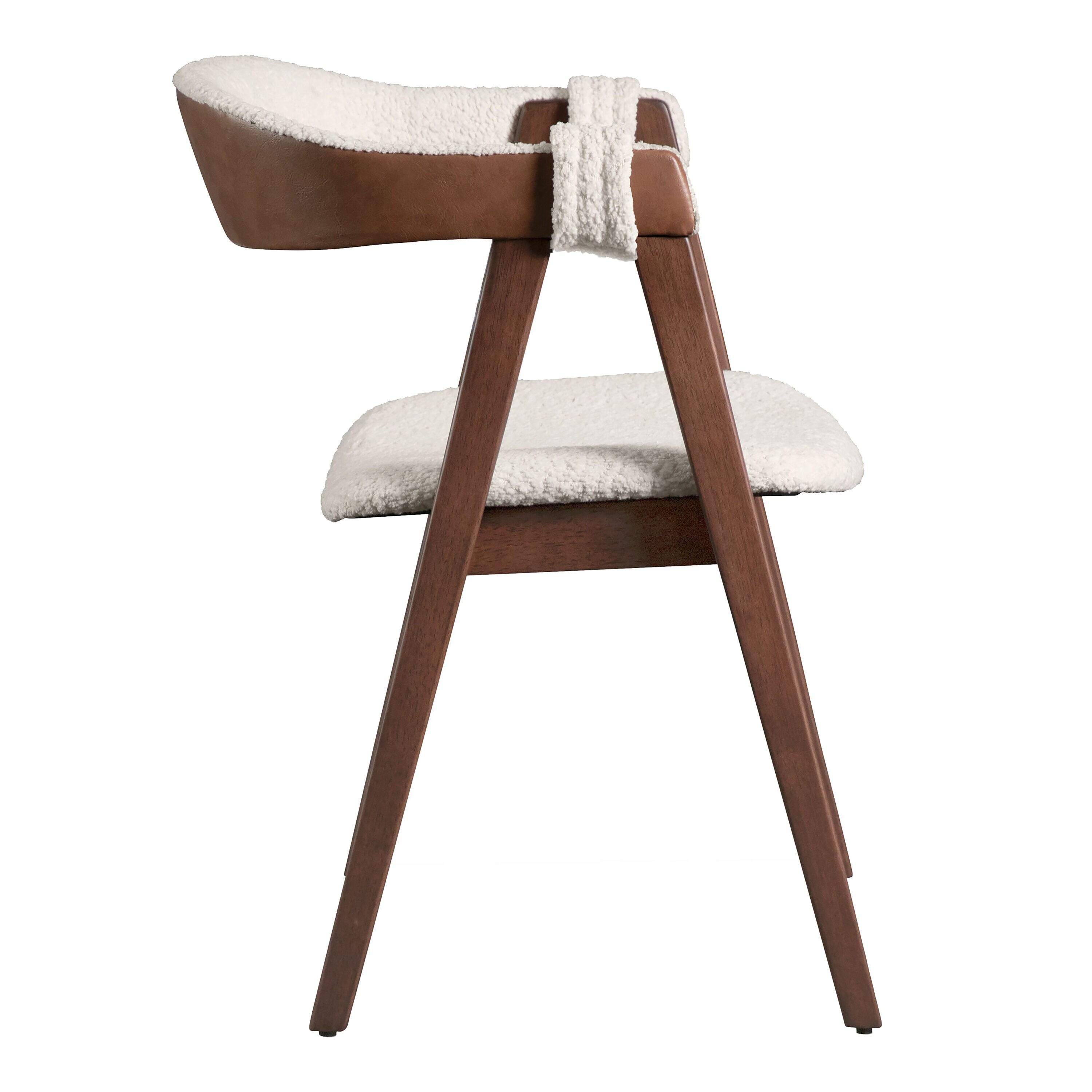 HOMES: Inside + Out 5pc Pearlcrest Mid-Century Modern Dining Table Walnut