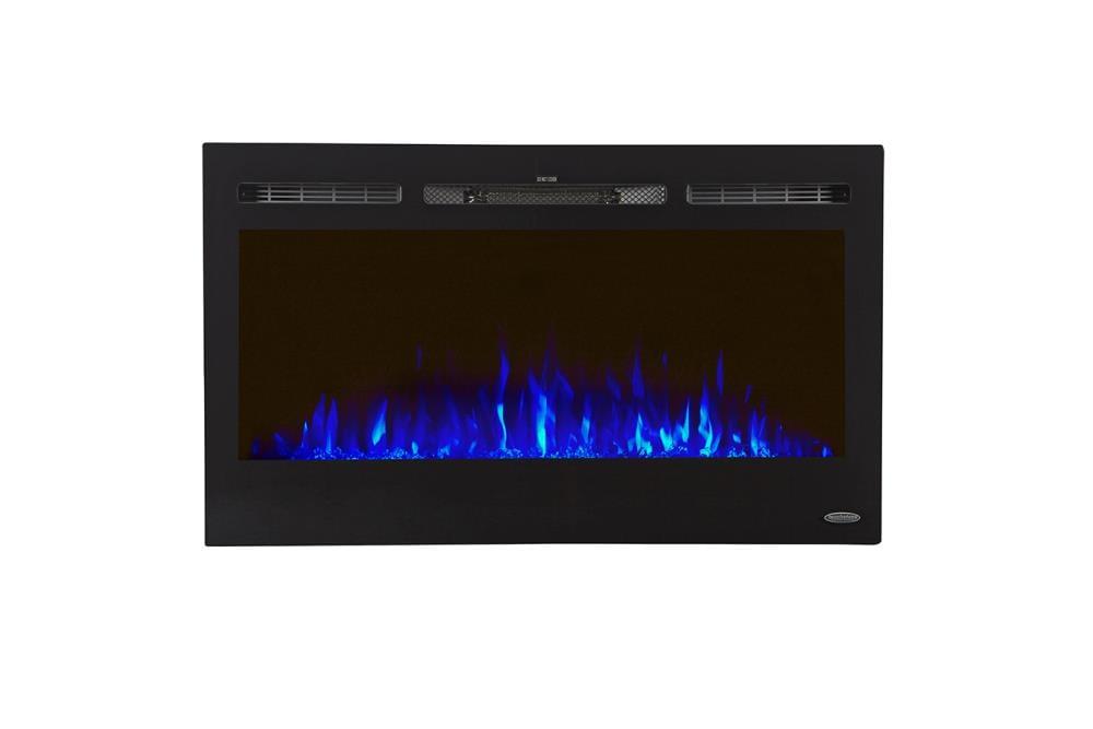 The Sideline Electric Fireplace for Recessed or Wall Mount Installation