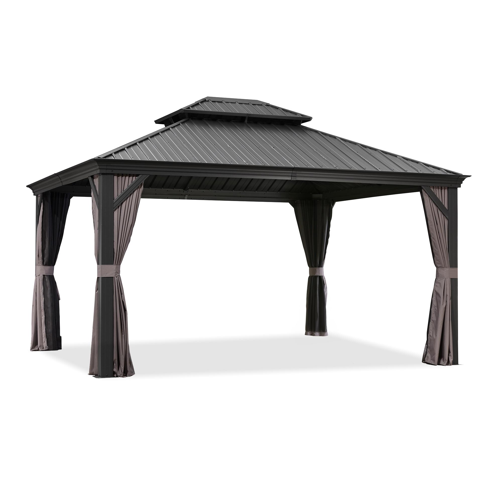 Purple Leaf Metal Patio Gazebo