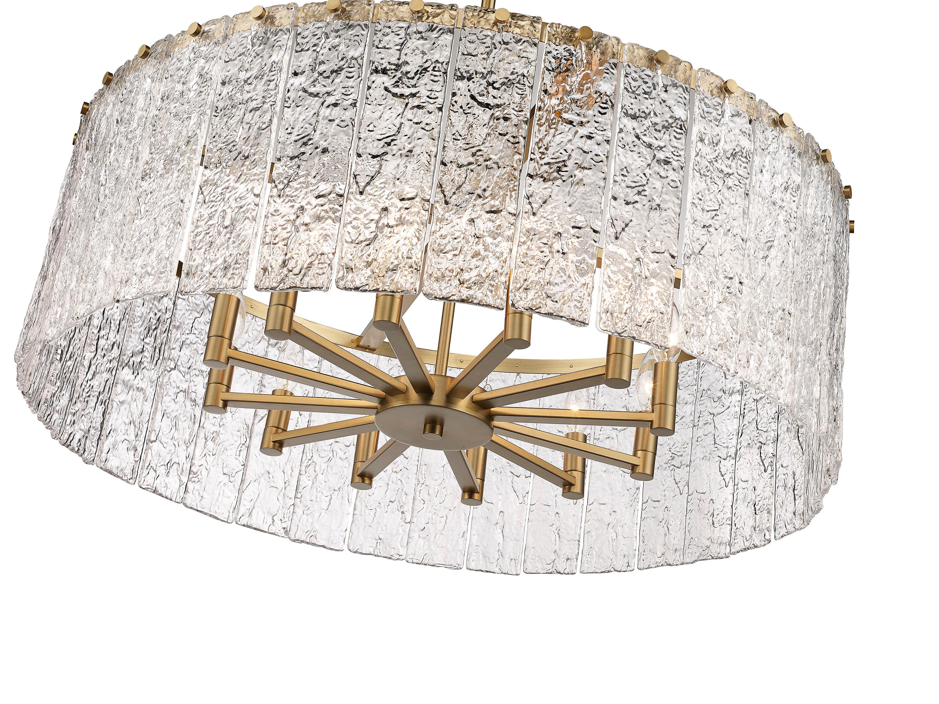 Z-Lite Glacier 12 - Light Chandelier in  Modern Gold
