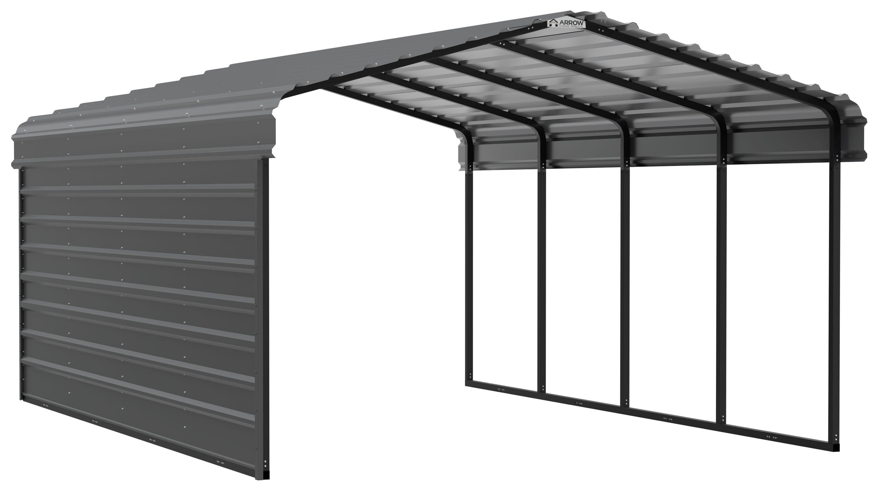 Arrow Black Metal Side Wall for Canopy