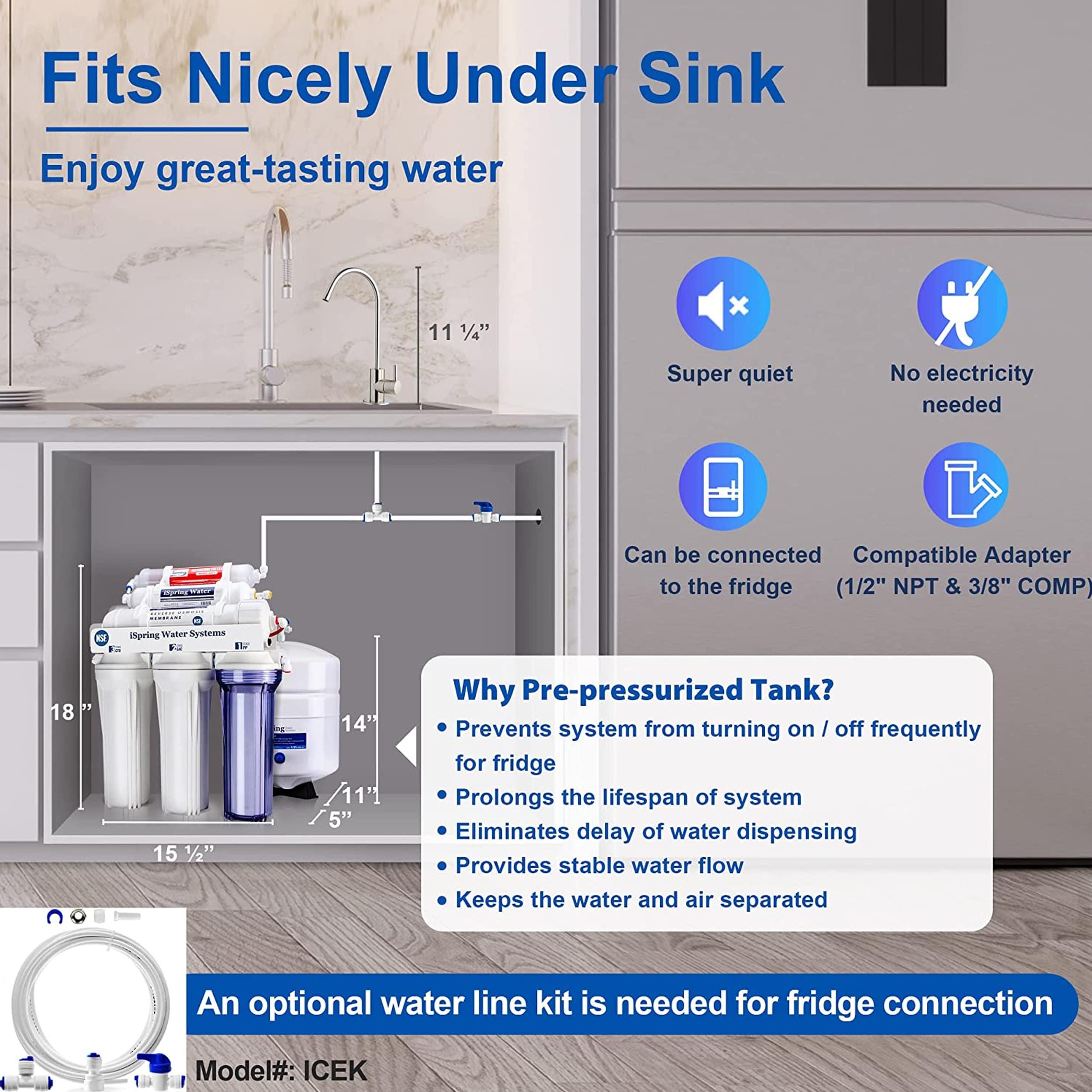 iSpring NSF Certified Drinking Water pH Alkaline Remineralization Filtration System