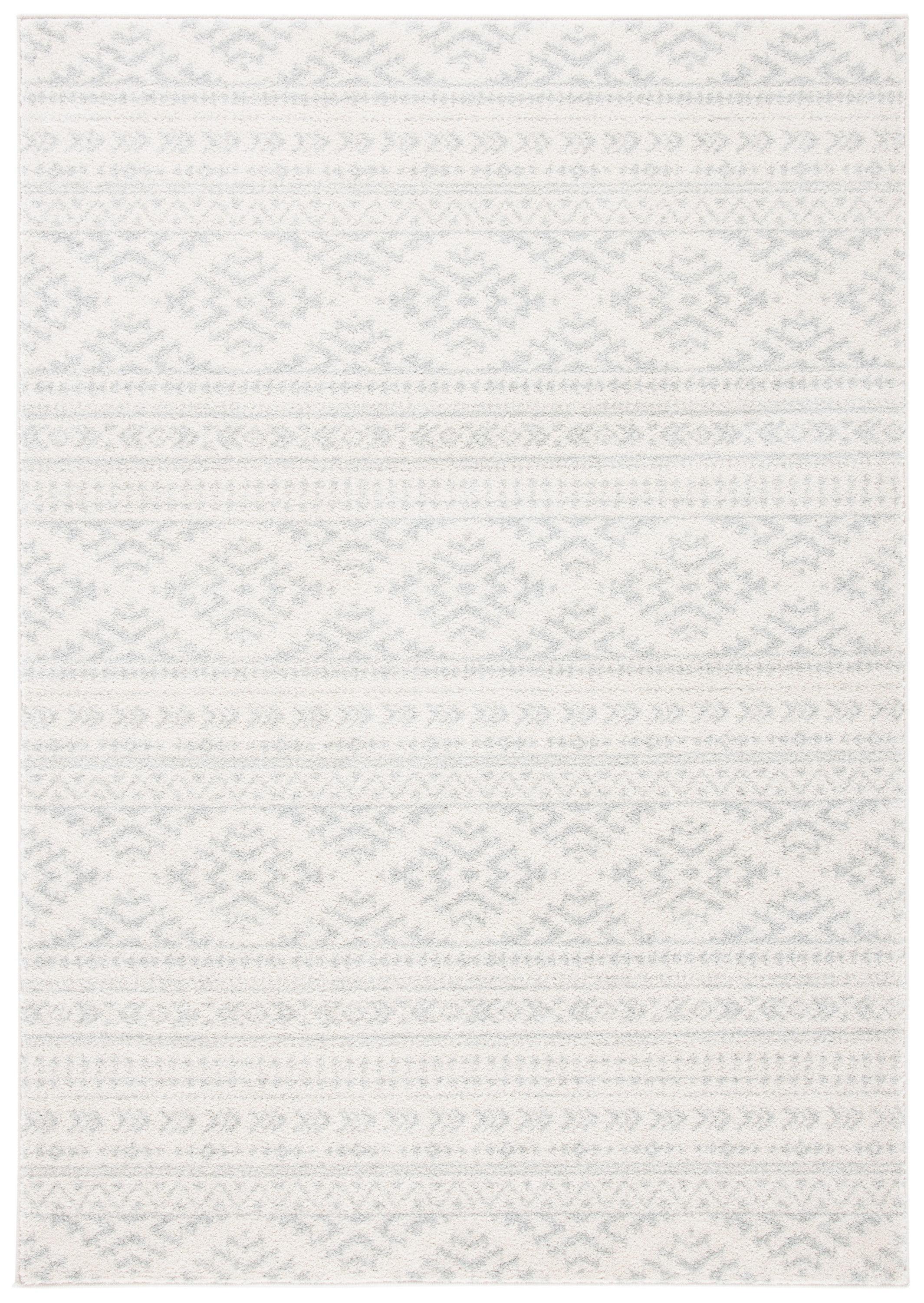 Tulum TUL272 Power Loomed Area Rug - Ivory/Light Grey - 5'3"x7'6" - Safavieh.