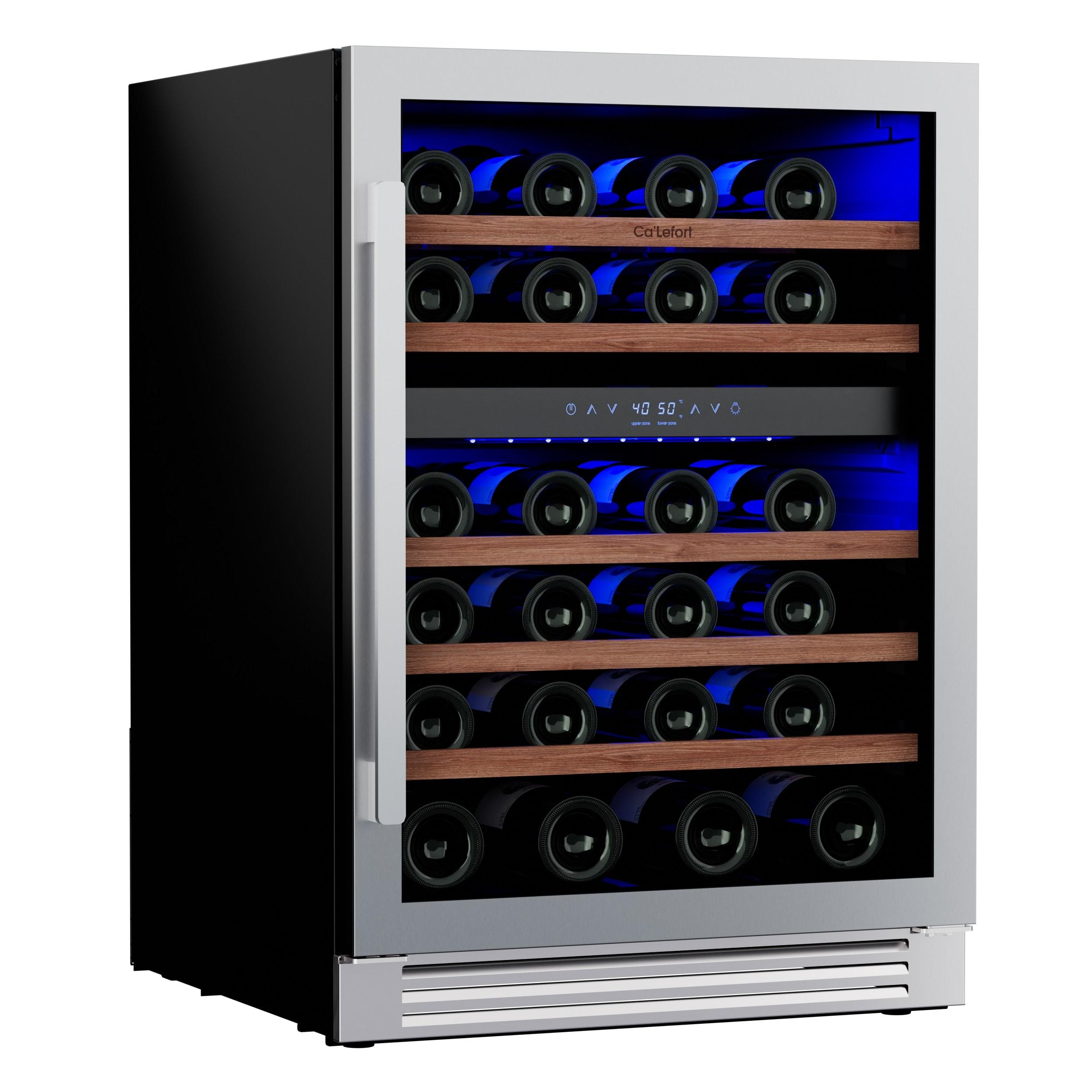 Ca'Lefort 24" Stainless Steel Dual Zone Wine Fridge with Glass Door