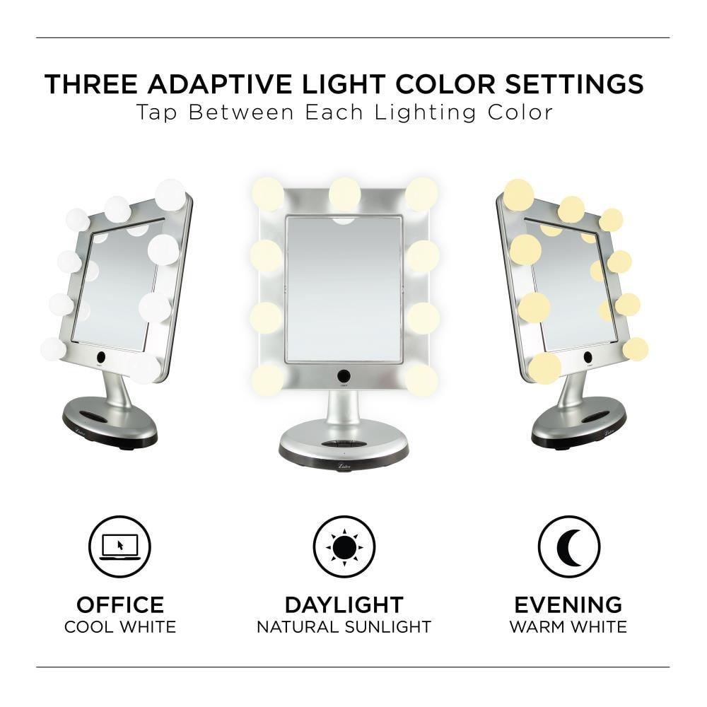 Zadro Melrose LED Makeup Mirrors w/ Magnification & Bluetooth Speaker