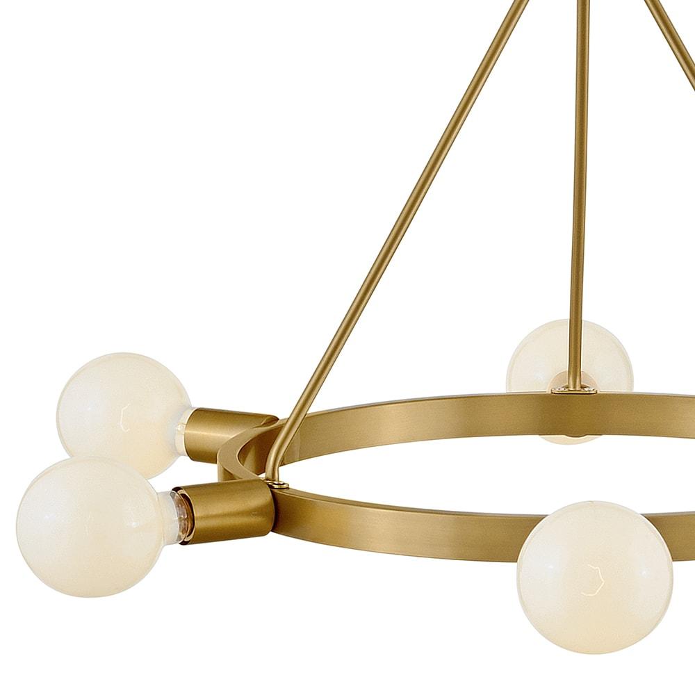 Lark Orla 6 - Light Chandelier in  Lacquered Brass