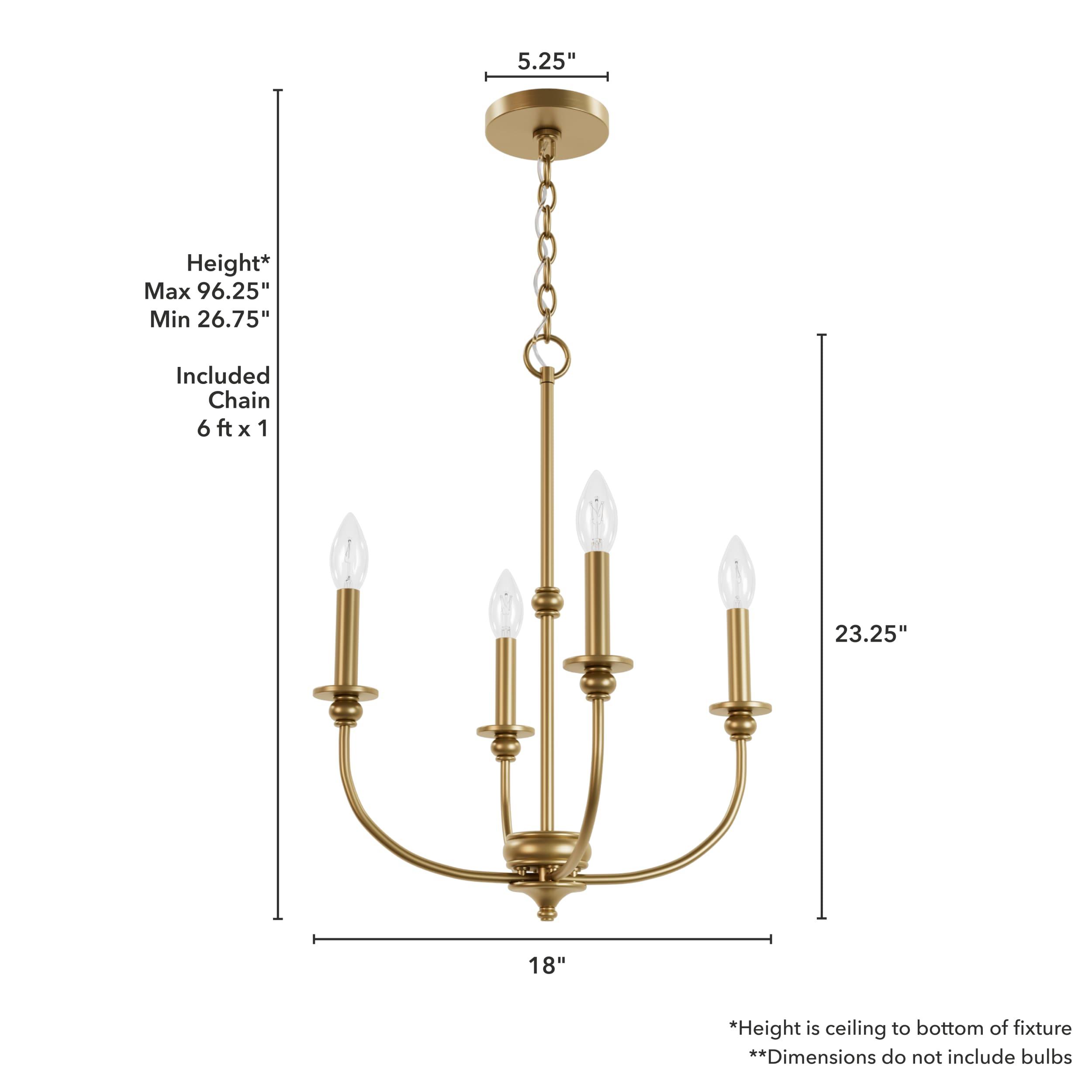 Hunter Southcrest 4 Light Chandelier Ceiling Light Fixture