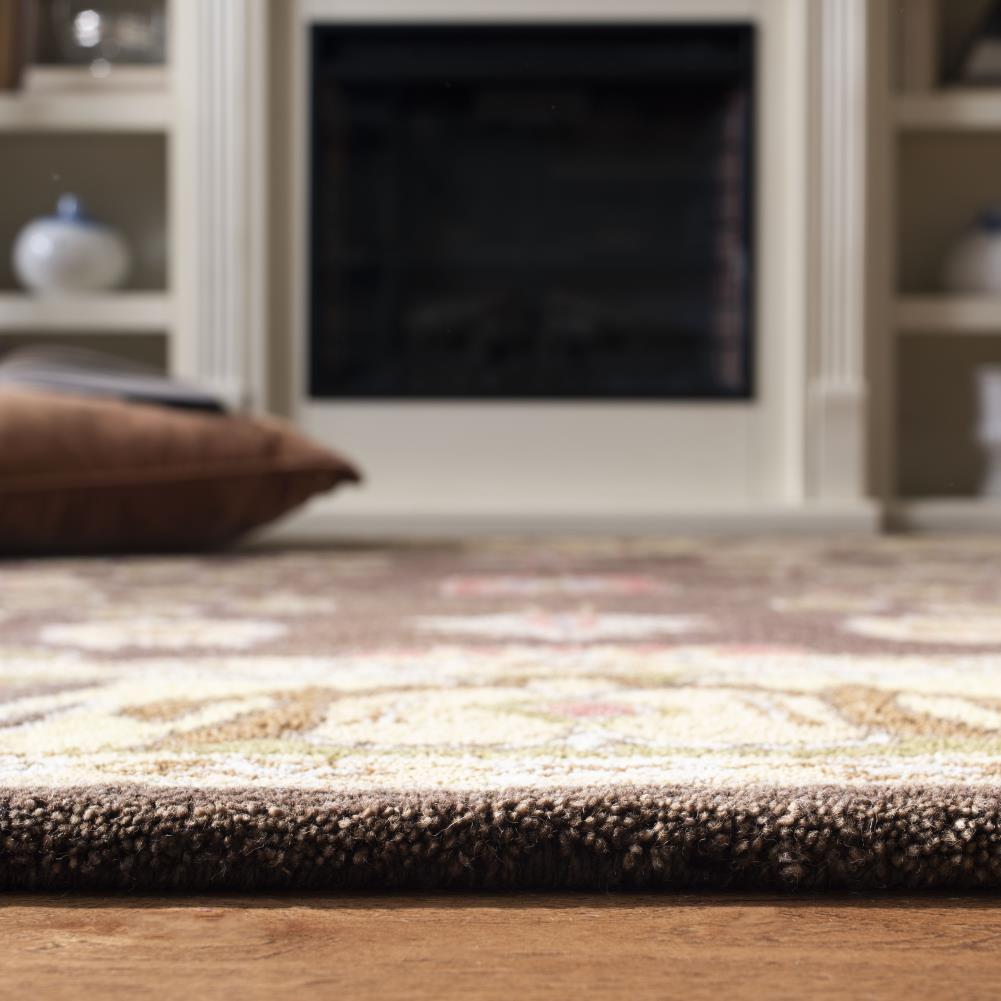 Anatolia AN562 Hand Tufted Indoor Area Rug - Brown/Gold - 4'x6' - Safavieh