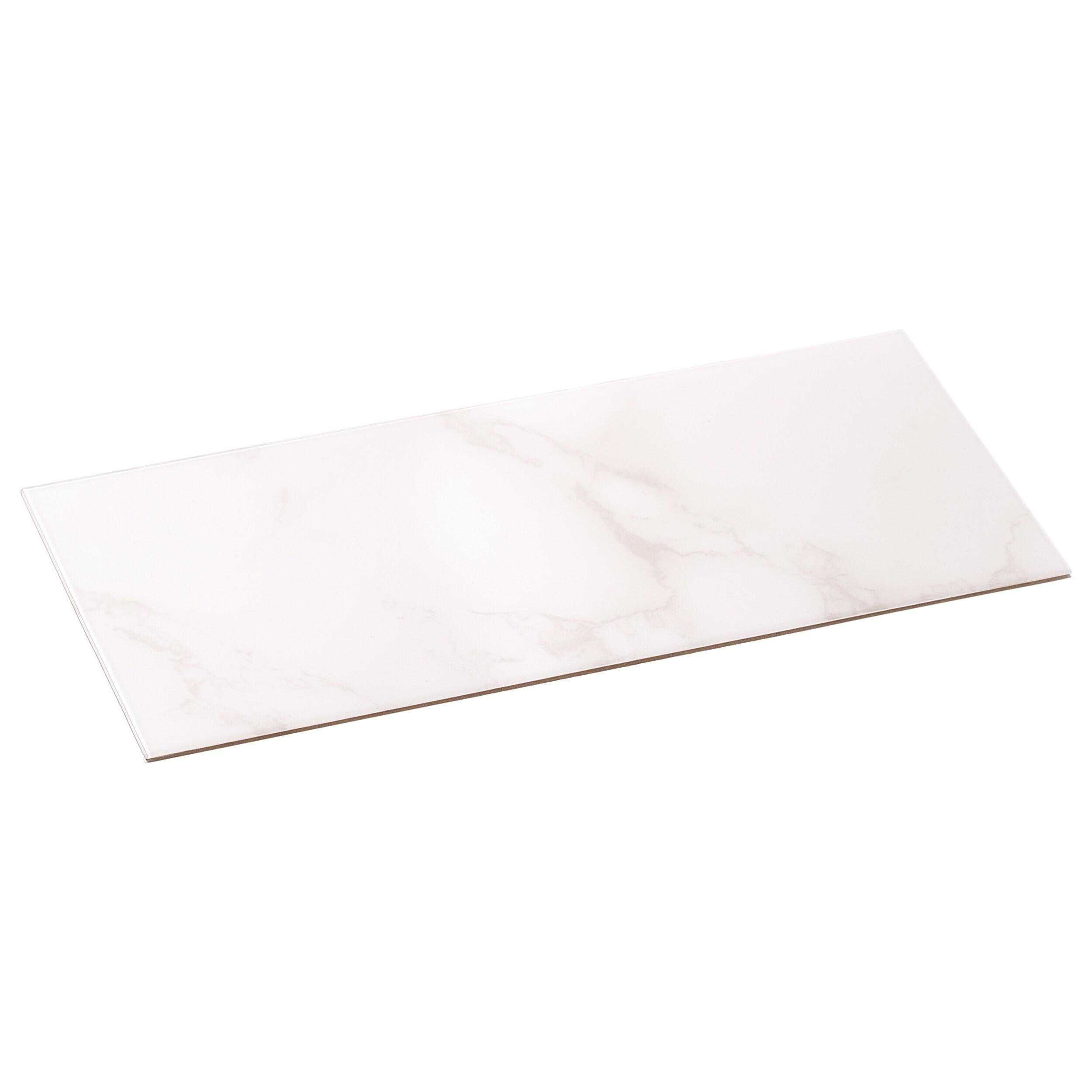 4'' W x 8'' L PVC Peel and Stick Subway Tile