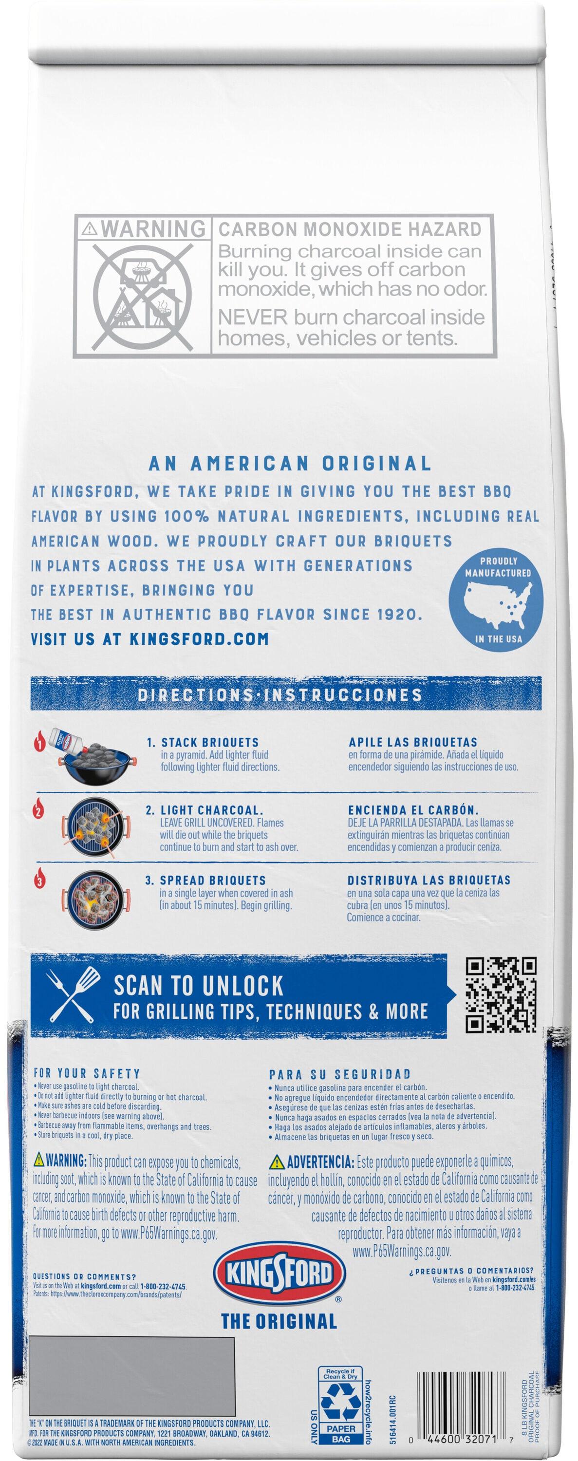 Kingsford Charcoal Briquettes 8lbs