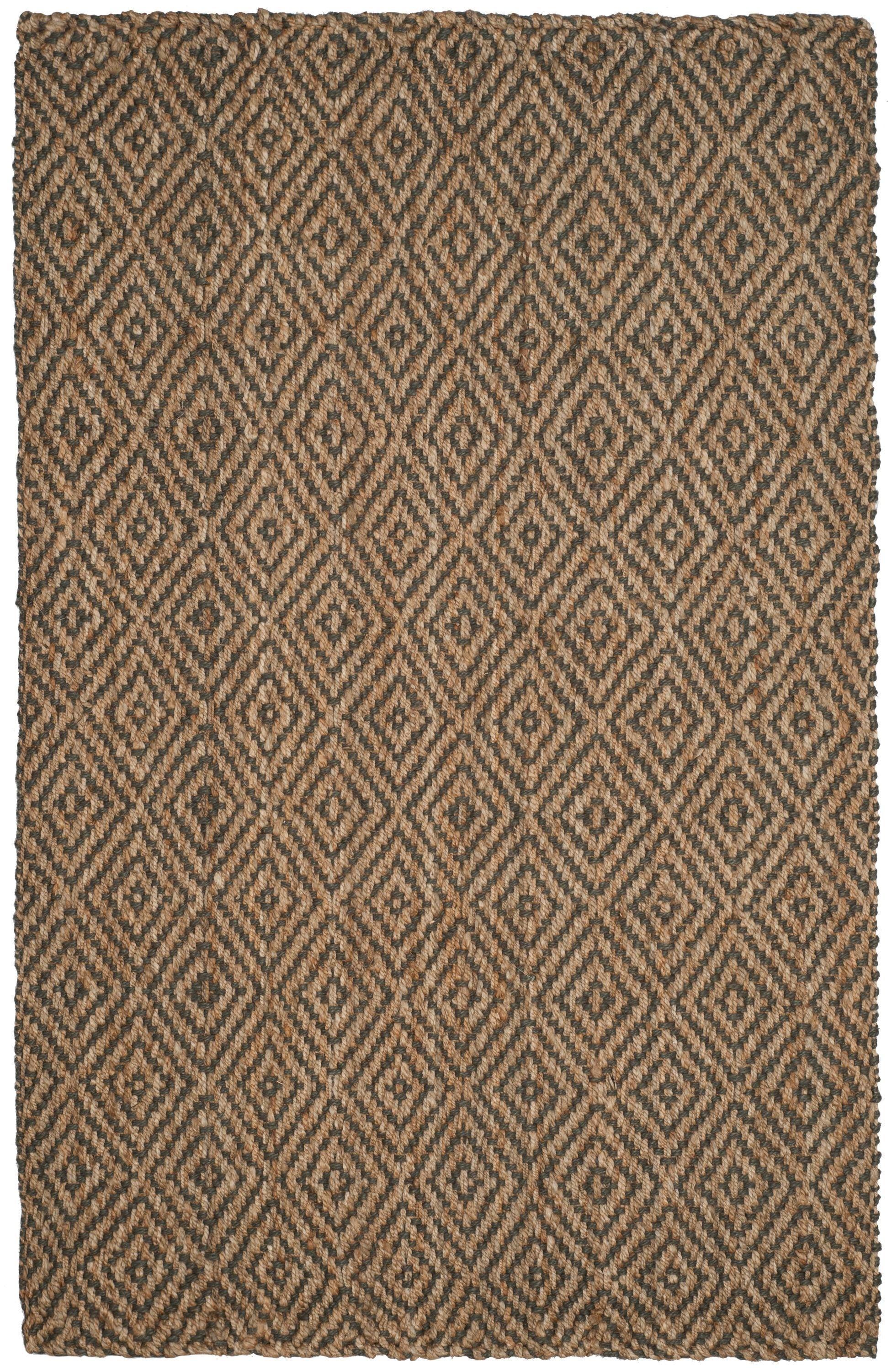 Natural Fiber NF181 Hand Woven Indoor Area Rug - Natural/Grey - 5'x8' - Safavieh.