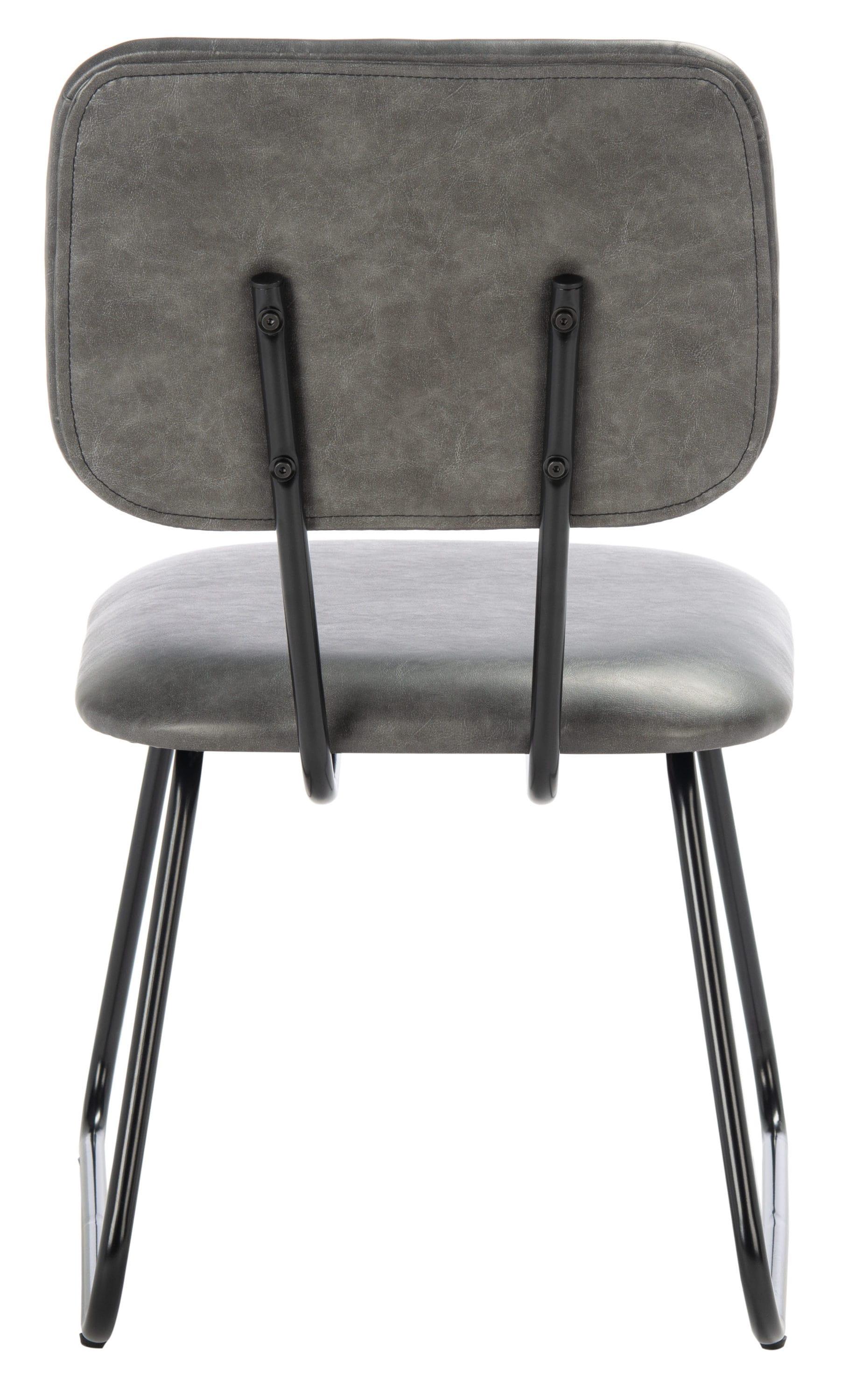 Chavelle Side Chair (Set Of 2) - Grey/Black - Safavieh