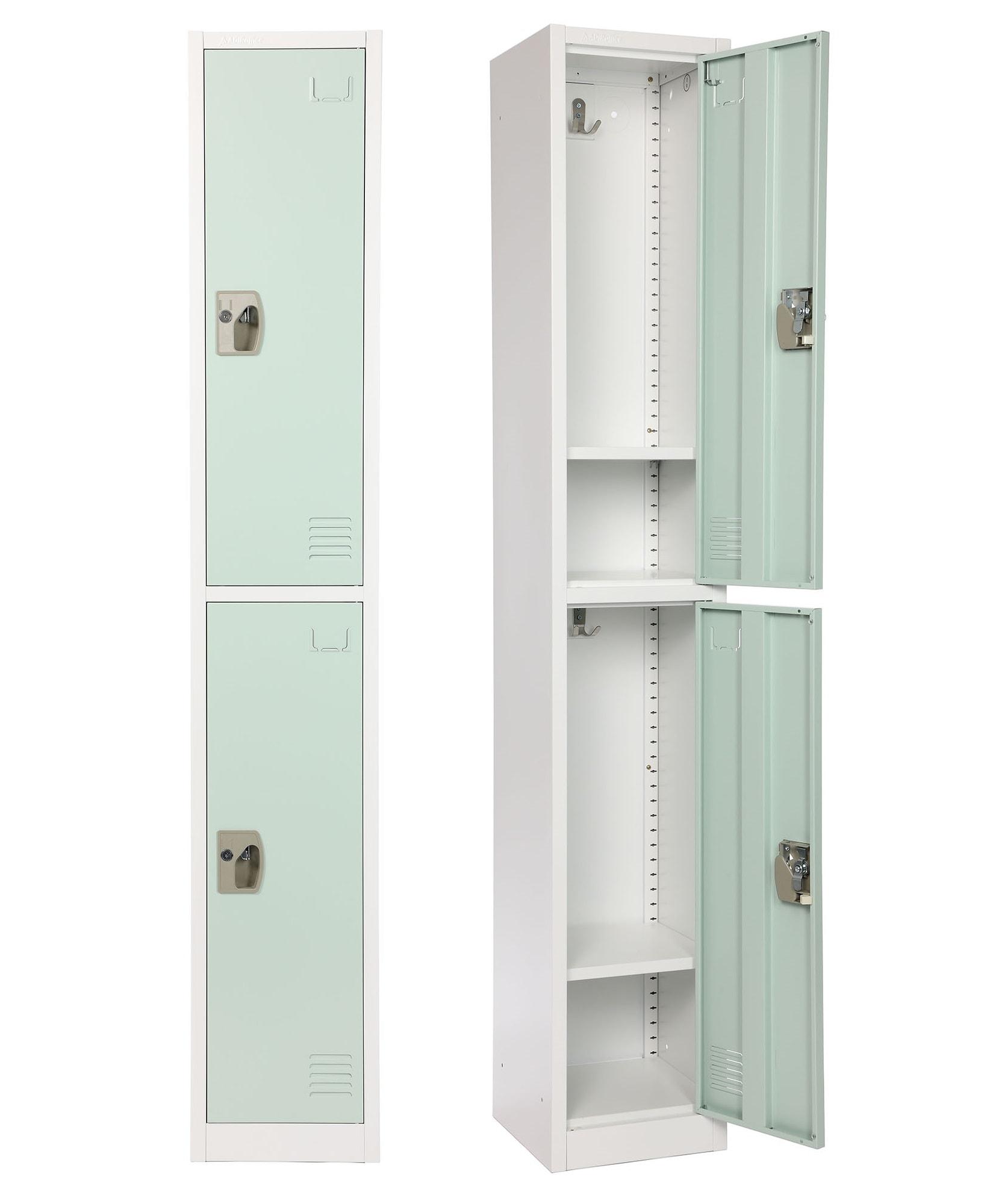 AdirOffice 12'' Wide Steel 2-Tier School and Gym Locker
