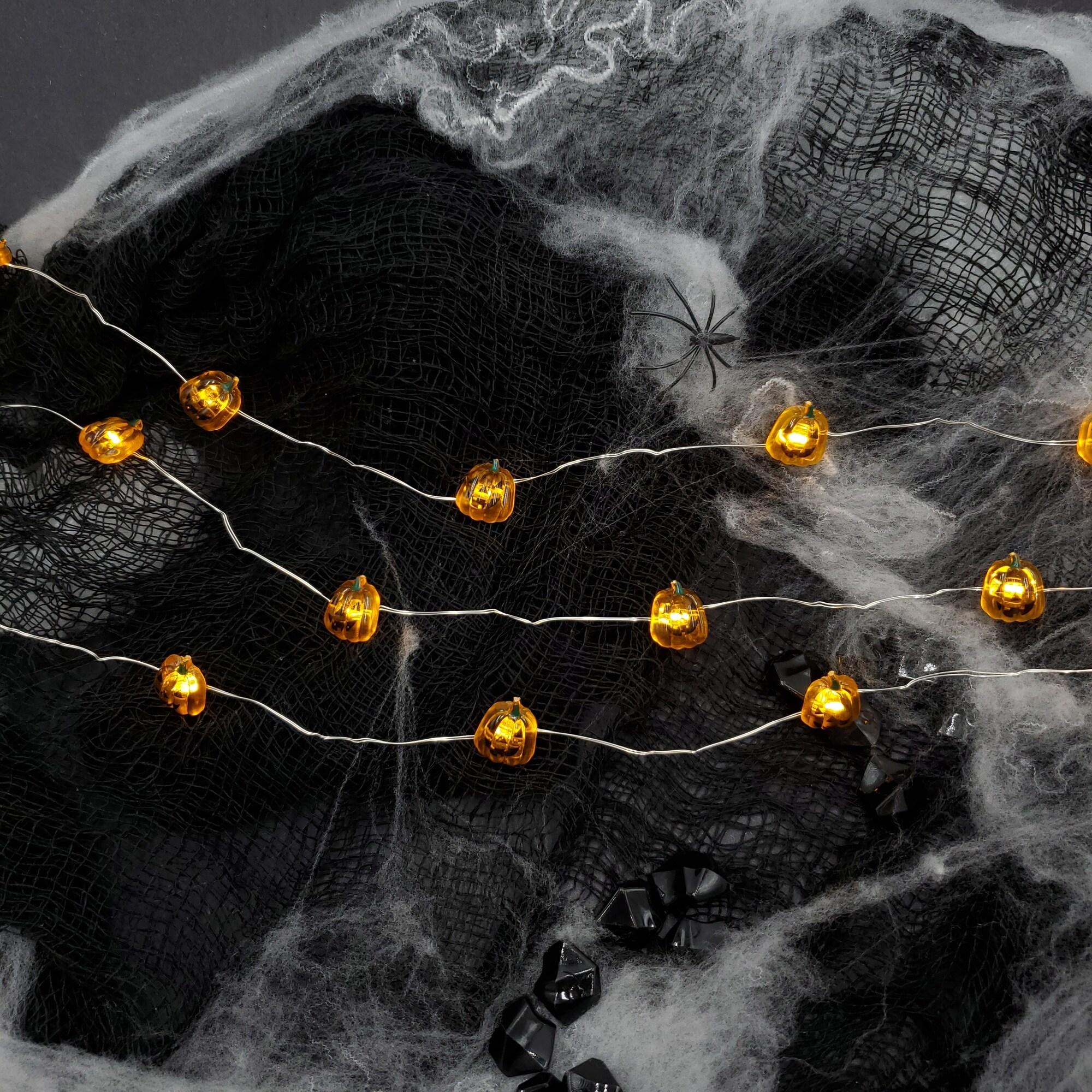 LumaBase 40 -Count 6.9-ft LED Battery-operated White Halloween Lights