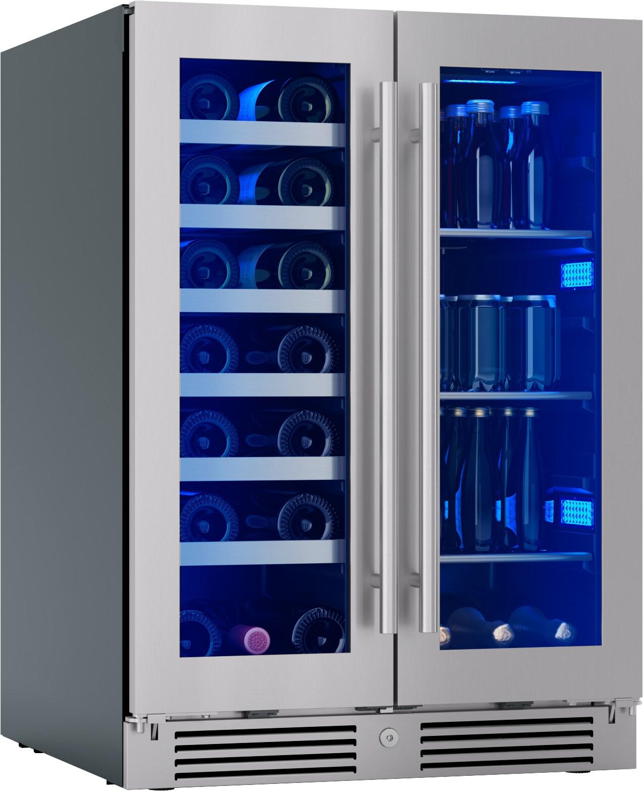 Zephyr Zephyr Presrv 24" 21-Bottle and 64-Can Dual Zone Wine and Beverage Cooler