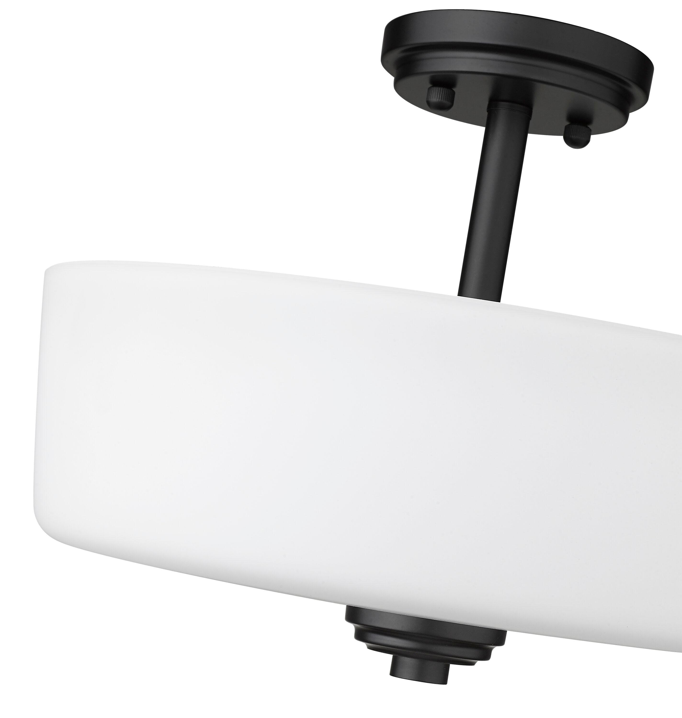 Z-Lite Arlington 3 - Light Semi-Flush Mount in  Bronze