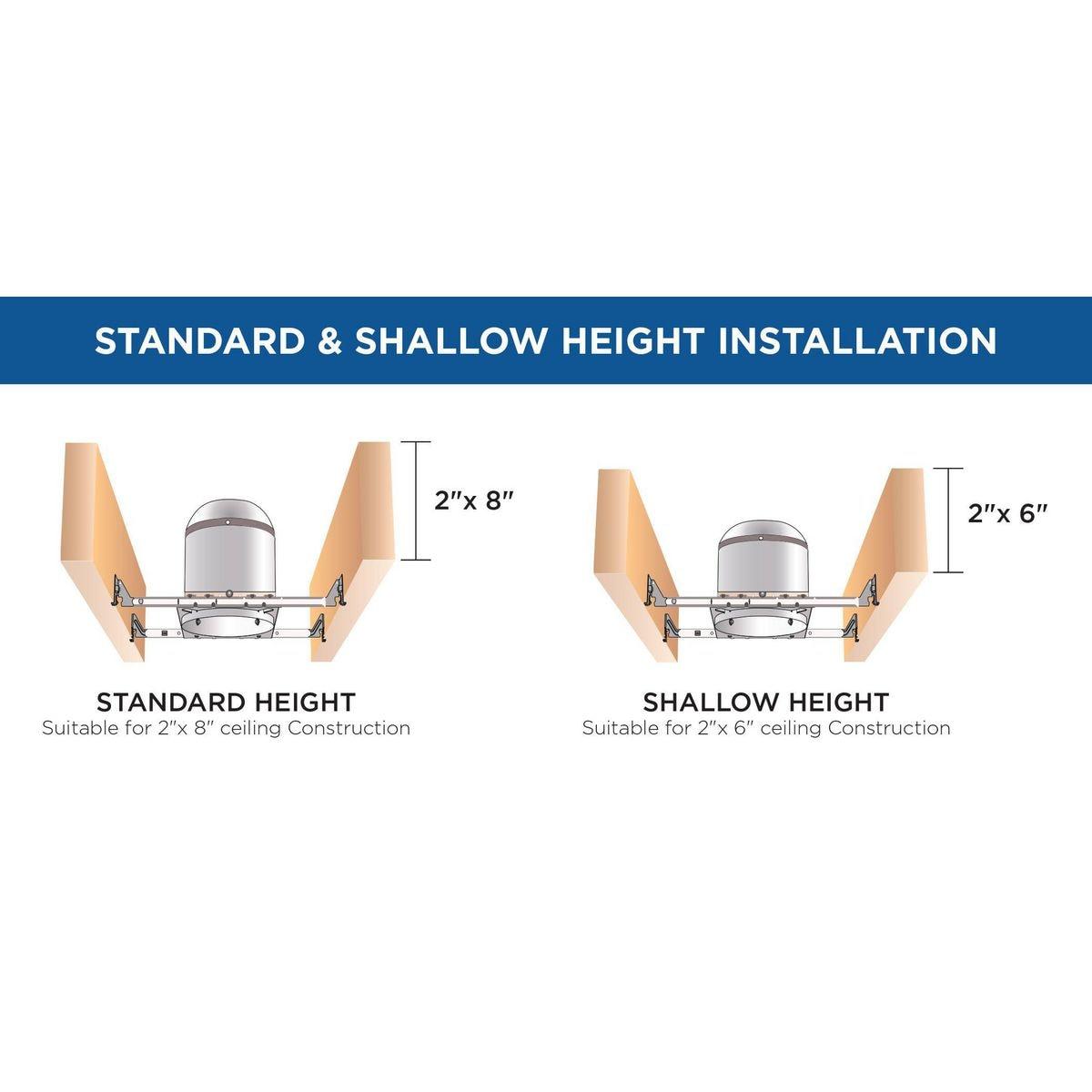 6" LED New Construction Shallow IC/Non-IC Air-Tight Housing