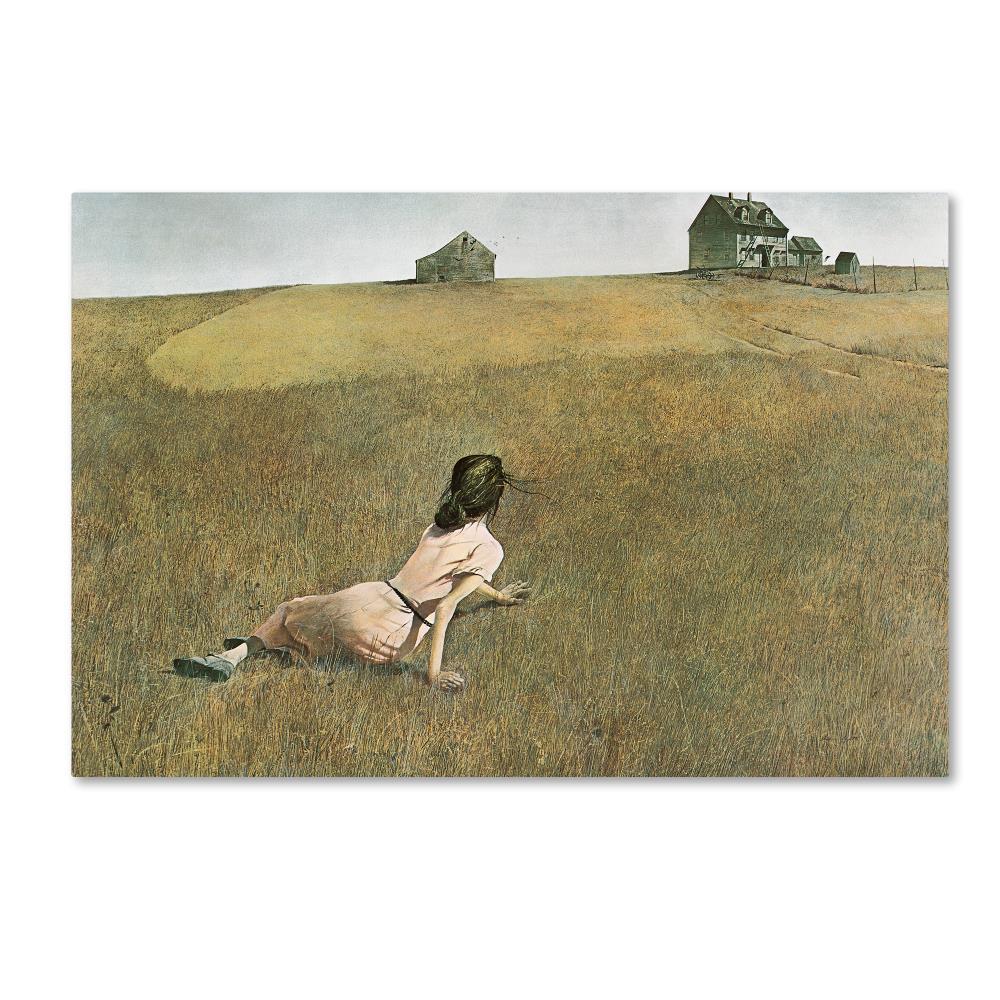 Trademark Fine Art -Andrew Wyeth 'Christina's World' Canvas Art - 16''x24''