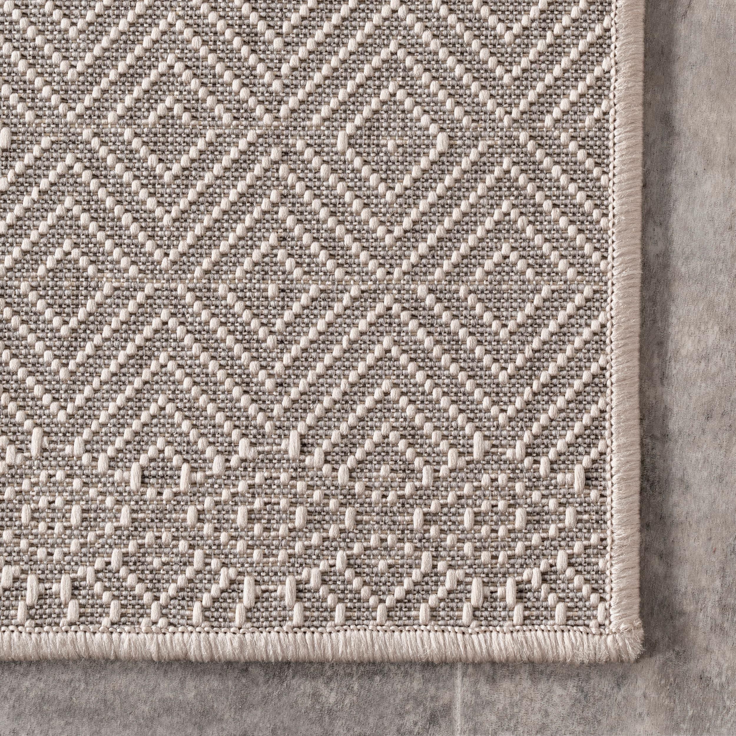 Nuloom Paloma Abstract Geometric Indoor and Outdoor Area Rug, Gray, 4'x6'