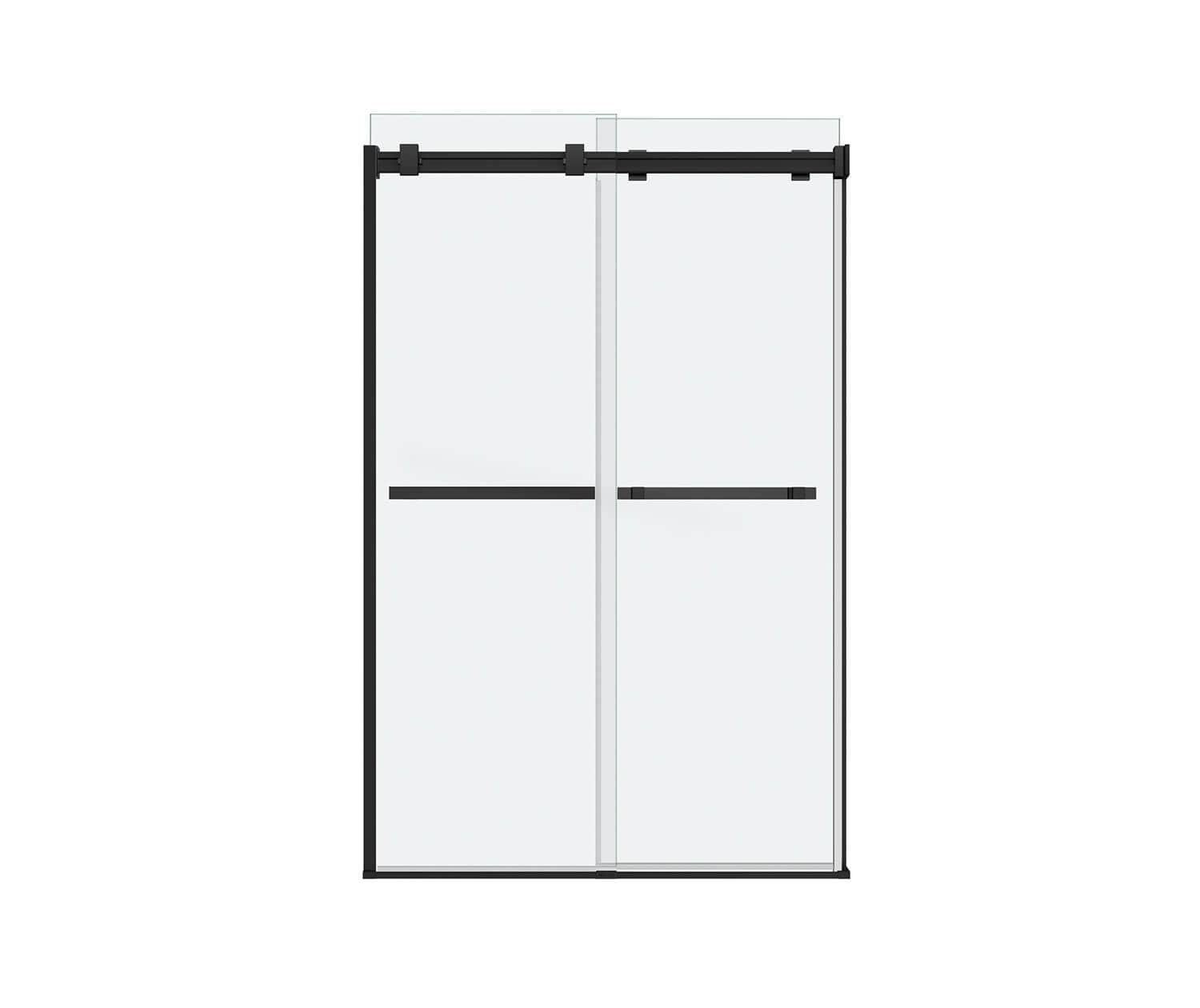 Maax Bath 136271-900-340-000 44-47 x 70.5-74 in. 8 mm Duel Sliding Shower Door - Matte Black