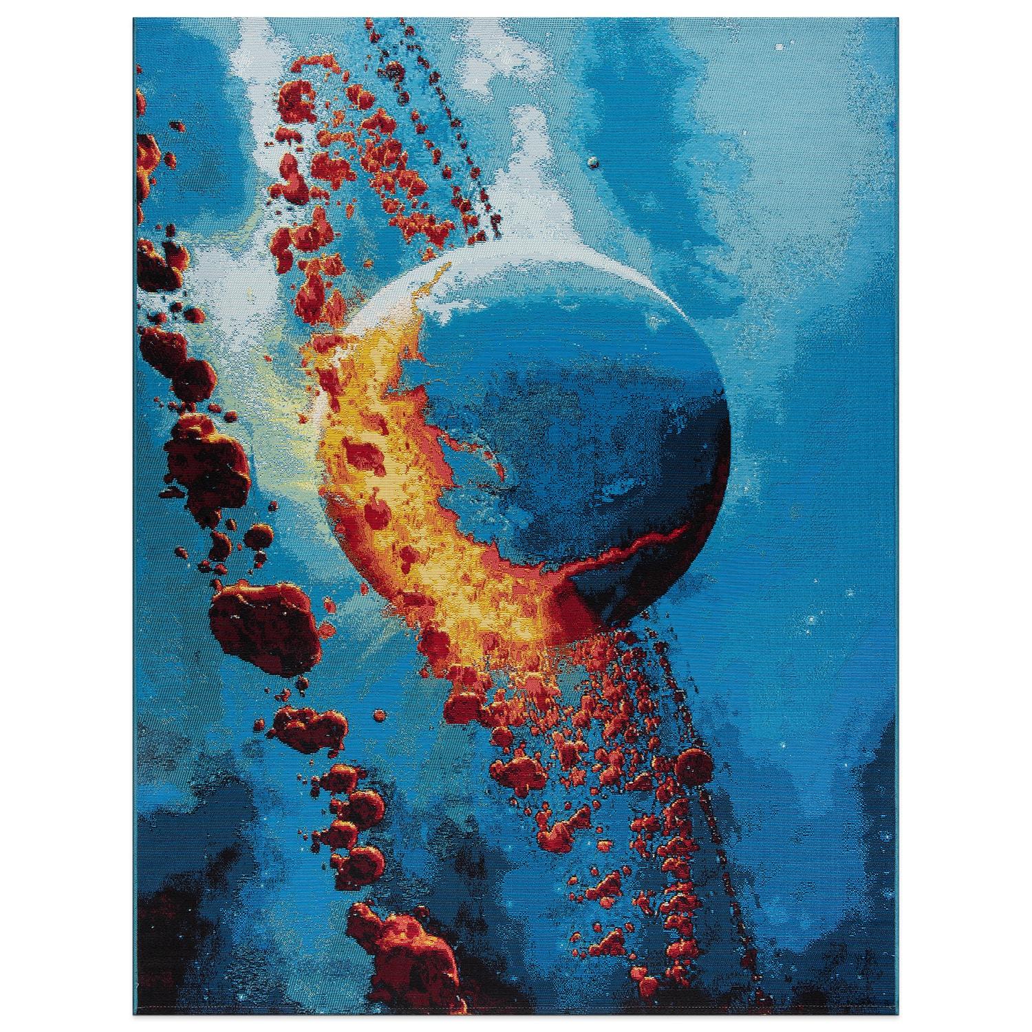 World Rug Gallery Galactic Wonder Galaxy Indoor/Outdoor Area Rug - Multi 5'3"X7'