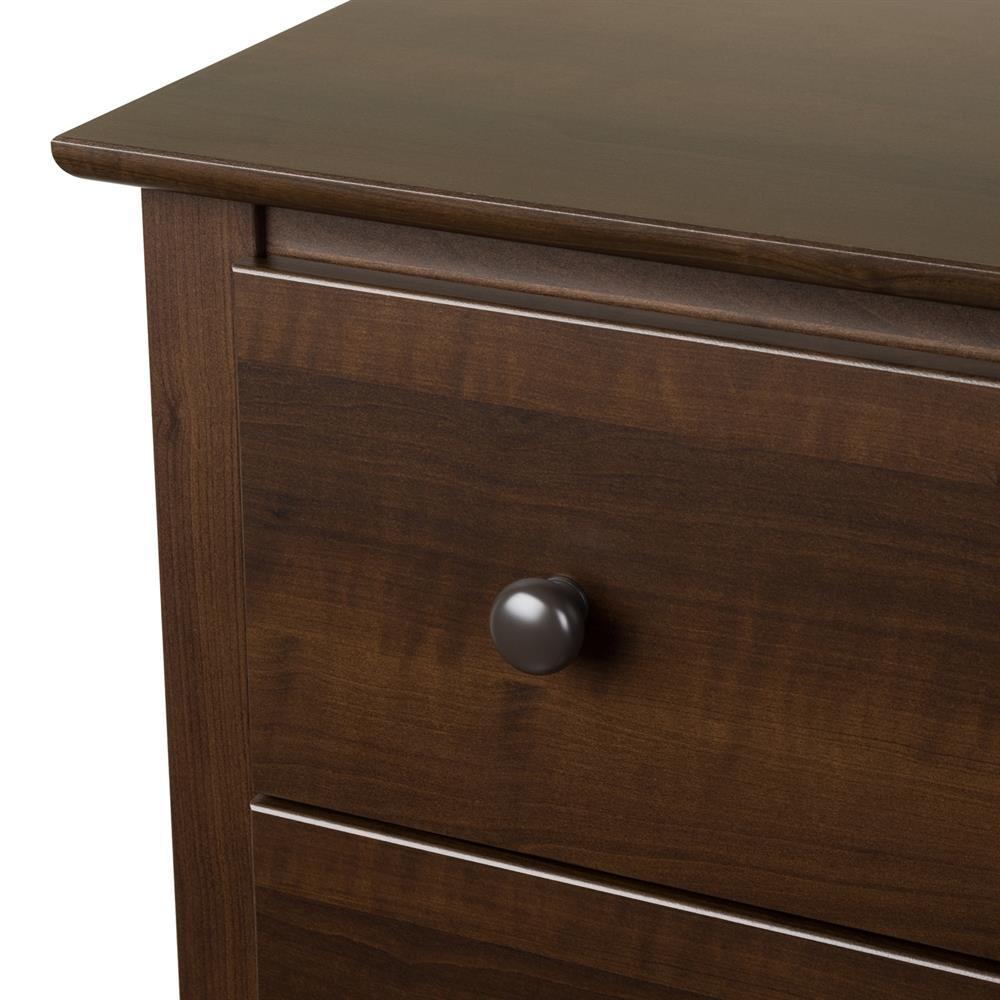 Fremont Nightstand Espresso - Prepac: Wood Composite Bedside Table with Drawer, 5 Year Warranty