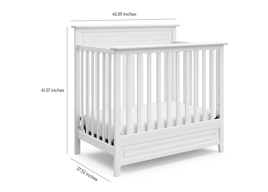 Petal 4-in-1 Mini Convertible Crib with Mattress