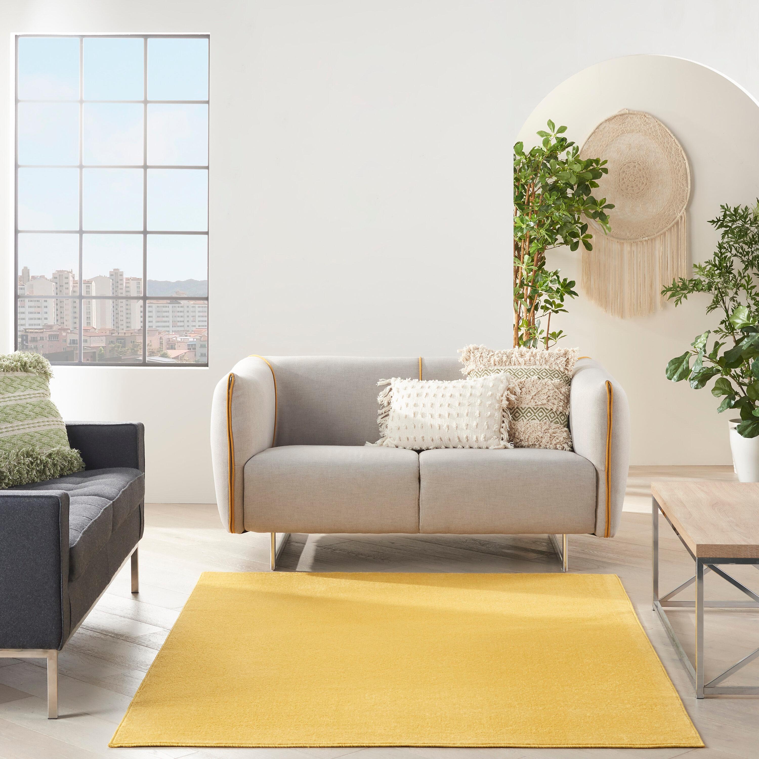 Nourison Nourison Essentials NRE01 Indoor/outdoor Area Rug - Yellow 6' x 9'