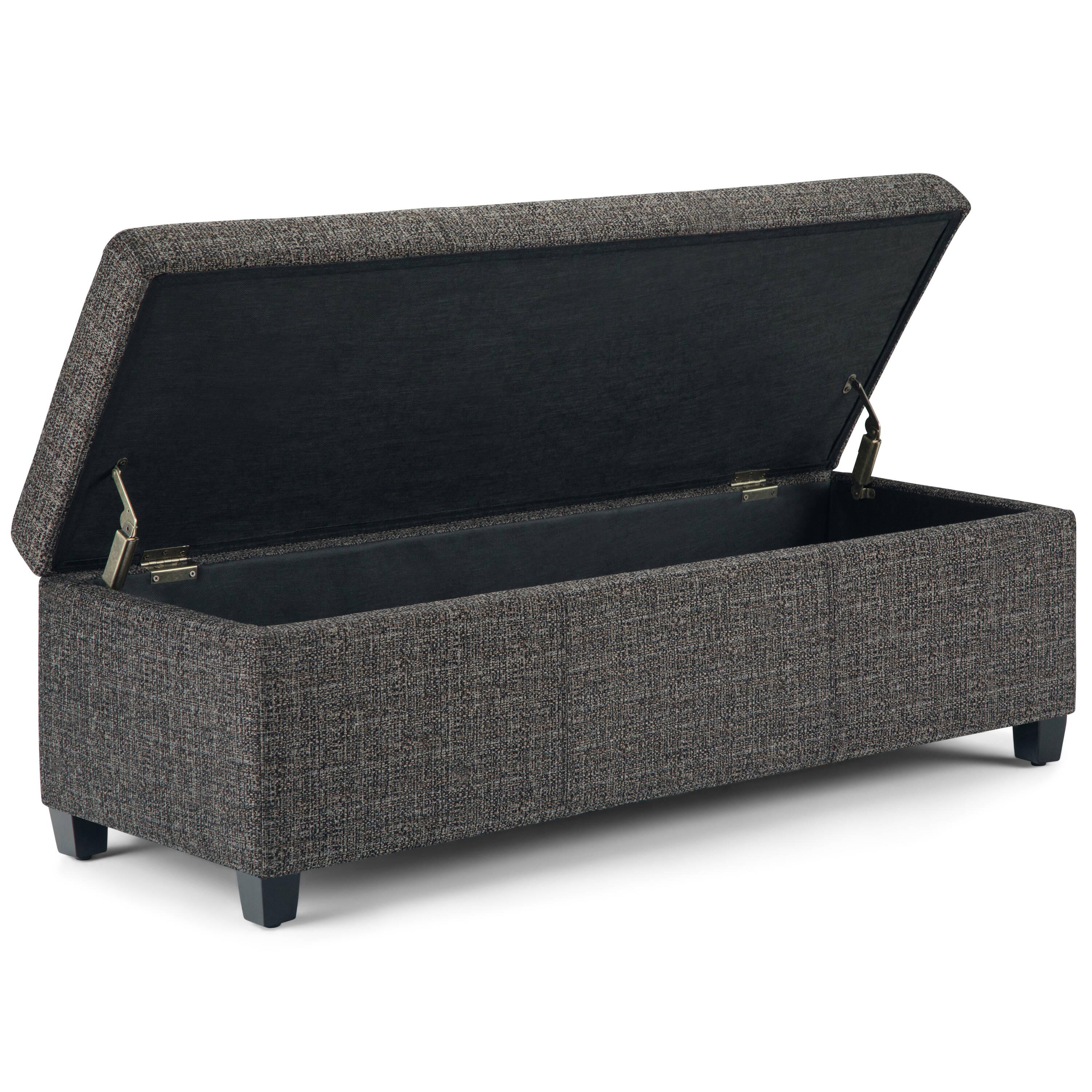 Simpli Home Avalon Storage Ottoman Bench,Assembled