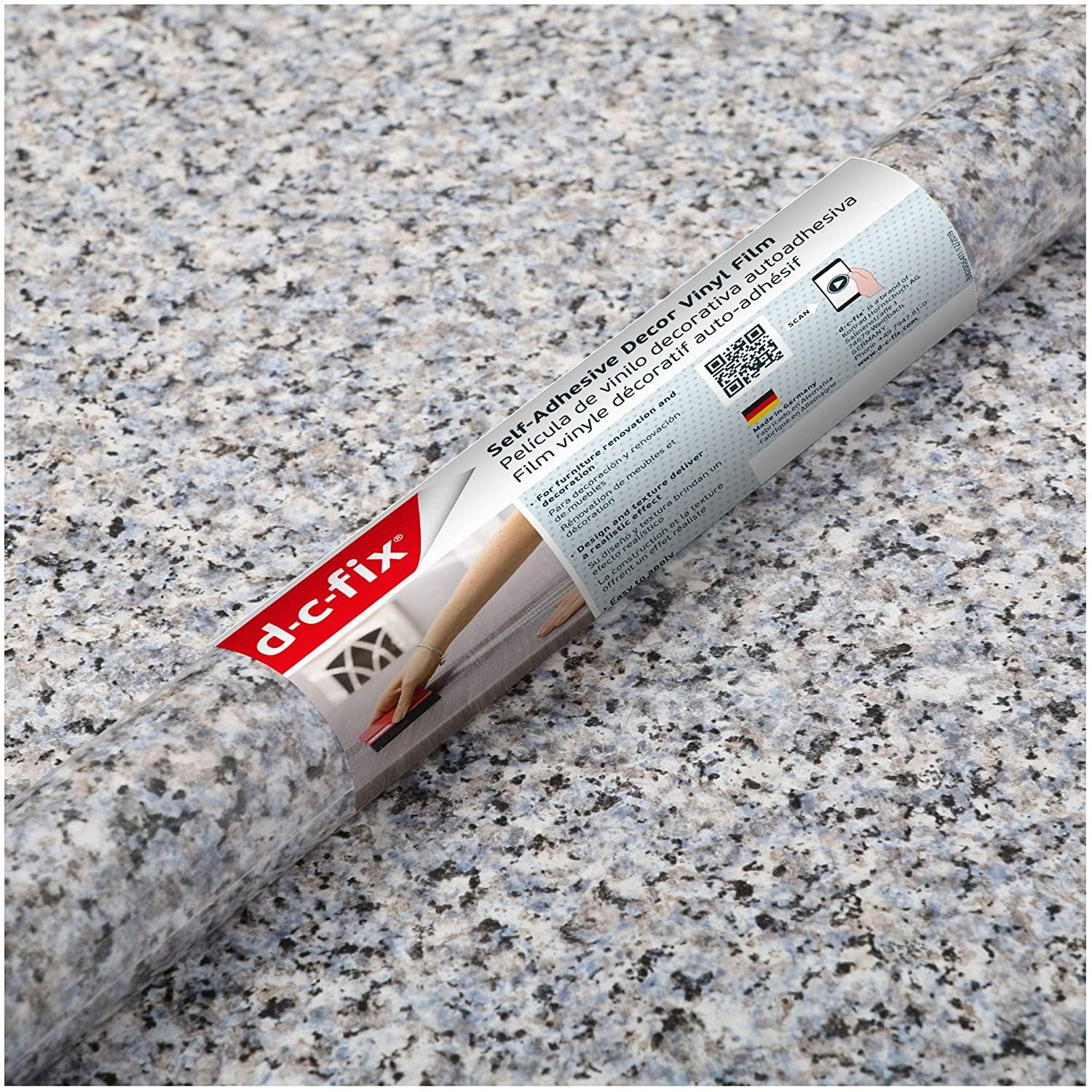 d-c-fix Dcor 14.08-sq ft Granite grey Vinyl Stone Self-adhesive Peel and Stick Wallpaper